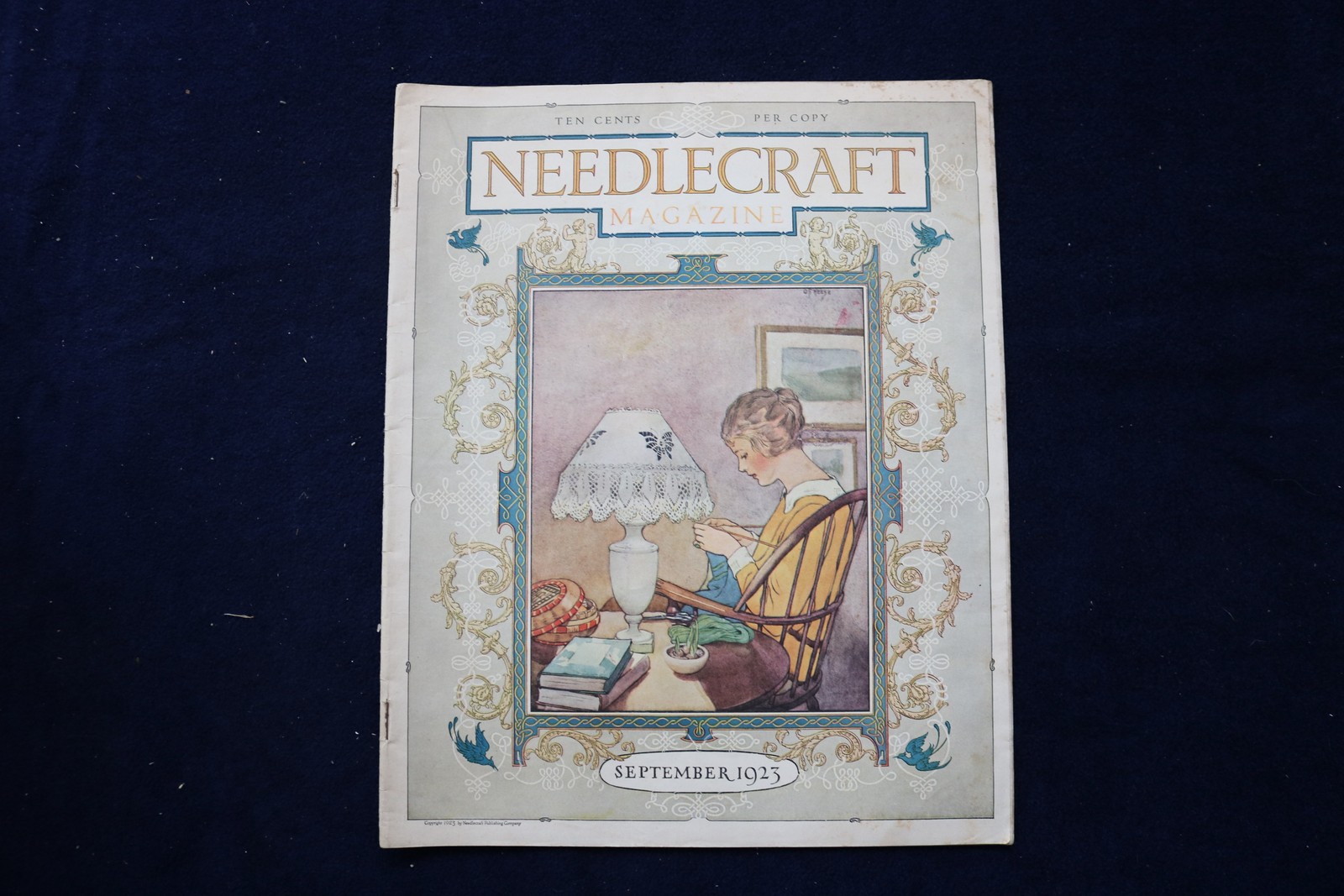 1923 SEPTEMBER NEEDLECRAFT MAGAZINE - BEAUTIFUL ILLUSTRATED COVER - E 32023 1923 SEPTEMBER NEEDLECRAFT MAGAZINE - BEAUTIFUL ILLUSTRATED COVER - E 32023