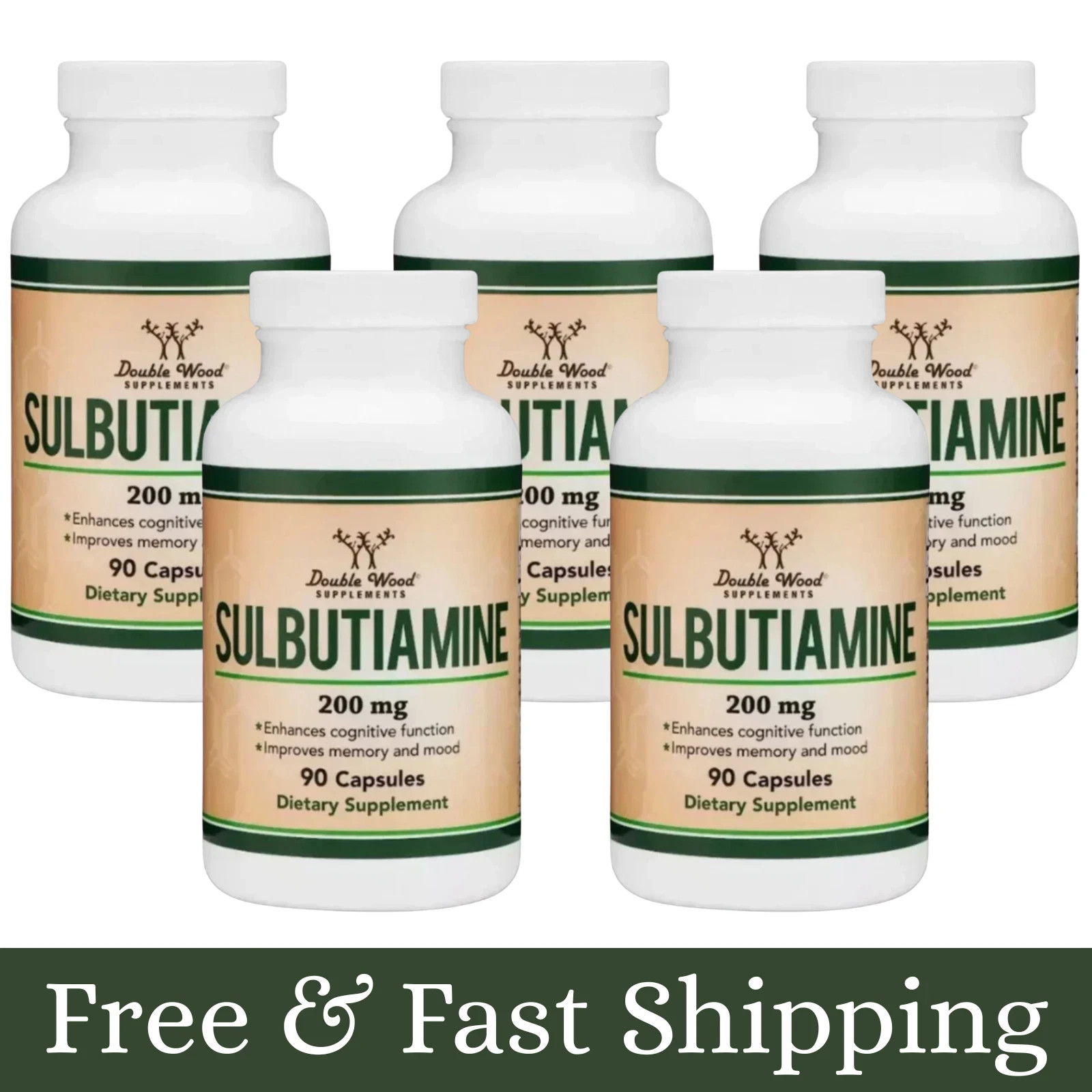 Sulbutiamine, 90 x 200mg Capsules - Memory, Mood, Cognitive Nootropic -5 Packs Sulbutiamine, 90 x 200mg Capsules - Memory, Mood, Cognitive Nootropic -5 Packs