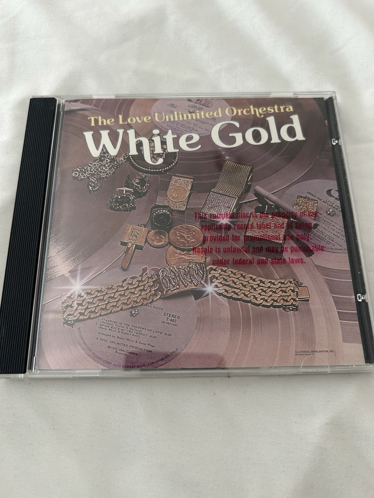 RARE- The Love Unlimited Orchestra - White Gold - Promo CD - Unused New RARE- The Love Unlimited Orchestra - White Gold - Promo CD - Unused New