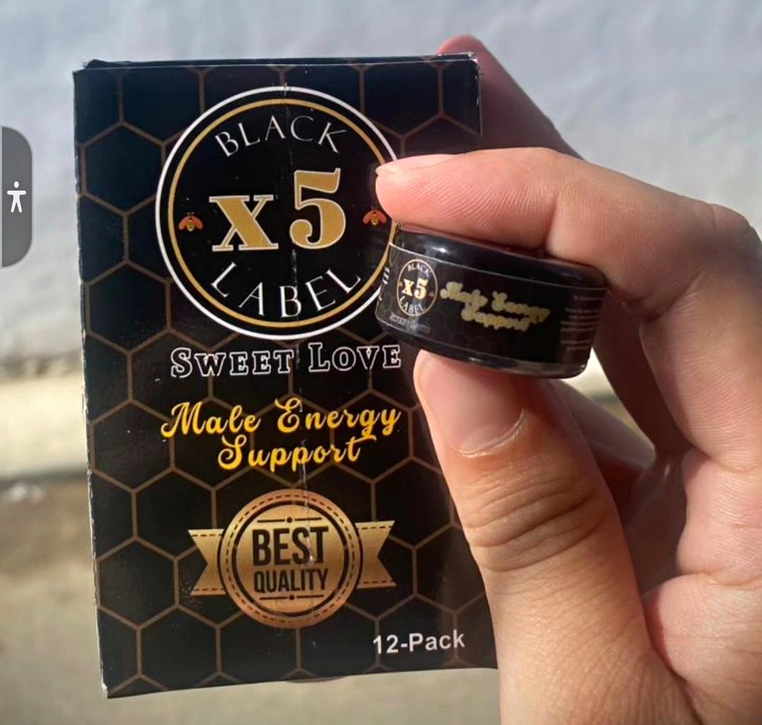Black Label x5 Sweet Love Men’s Male Energy Support Supplement, 12-Pack
