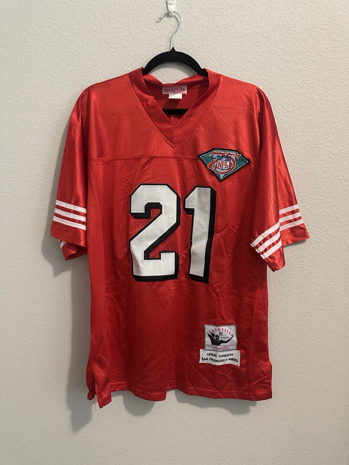 Deion Sanders 1994 San Francisco 49ers Mitchell & Ness Authentic Jersey (48/XL) Deion Sanders 1994 San Francisco 49ers Mitchell & Ness Authentic Jersey (48/XL)