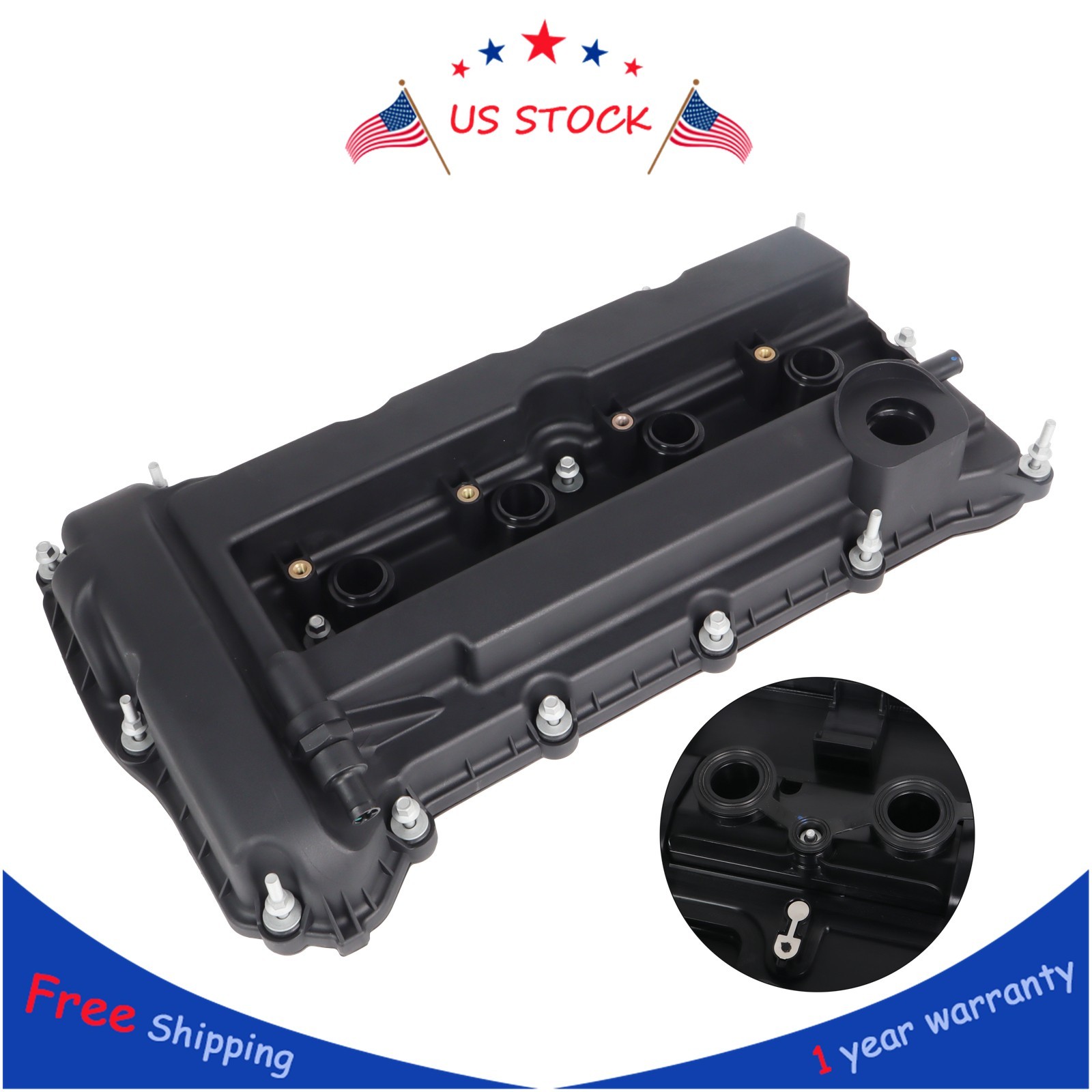 Engine Valve Cover w/ Gasket & Bolts for Chrysler 200 Sebring Dodge Jeep Compass