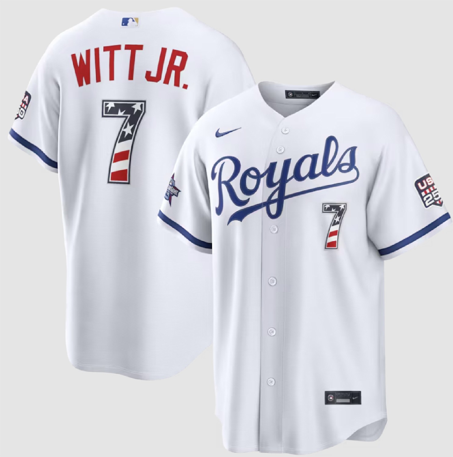 Men's Kansas City Royals White 2026 All-Star Edition Stars Stadium - stitched
