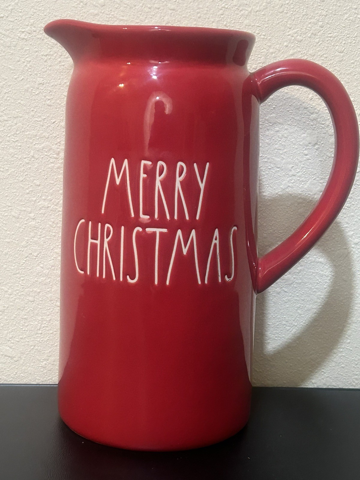 Rae Dunn Red Merry Christmas Beverage Pitcher Rae Dunn Red Merry Christmas Beverage Pitcher