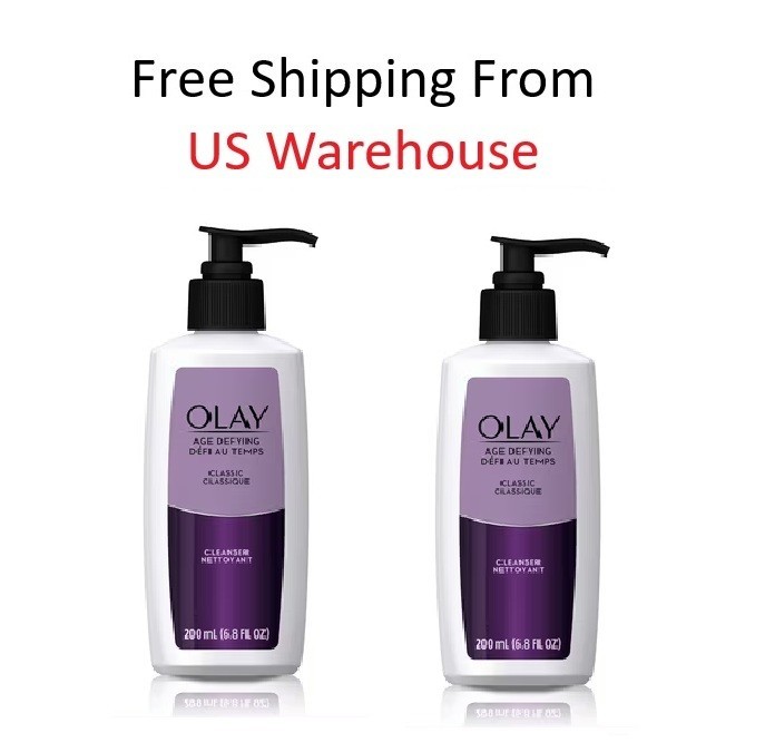 (2 Pack) Olay Age Defying Classic Facial Cleanser for All Skin Types, 6.8 Oz