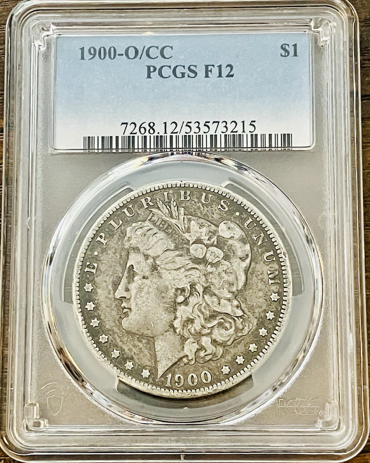 1900-O O/CC PCGS F12 Morgan Silver Dollar $1 Rare Variety NICE COIN
