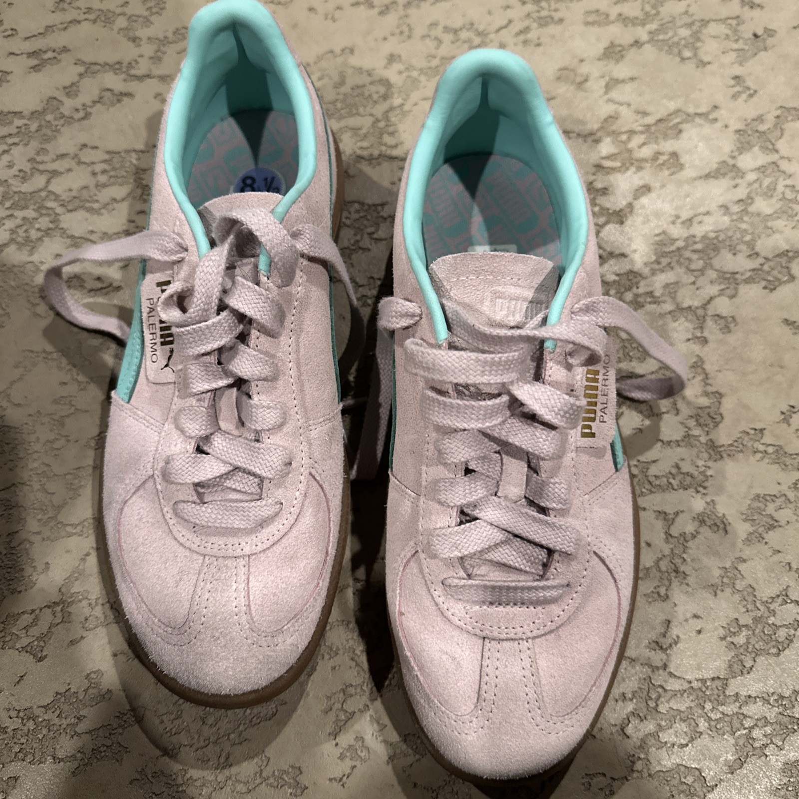 Puma Palermo Mauve Mist Mint Gum Men Unisex Casual Lifestyle Shoes US 8.5 Puma Palermo Mauve Mist Mint Gum Men Unisex Casual Lifestyle Shoes US 8.5