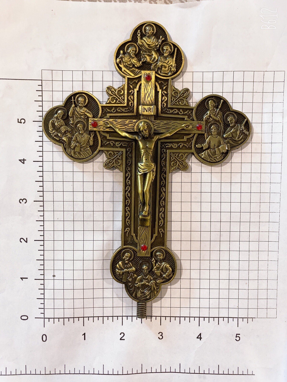 Antique Bronze INRI Catholic Religious Altar Standing Wall Crucifix Cross Church Antique Bronze INRI Catholic Religious Altar Standing Wall Crucifix Cross Church