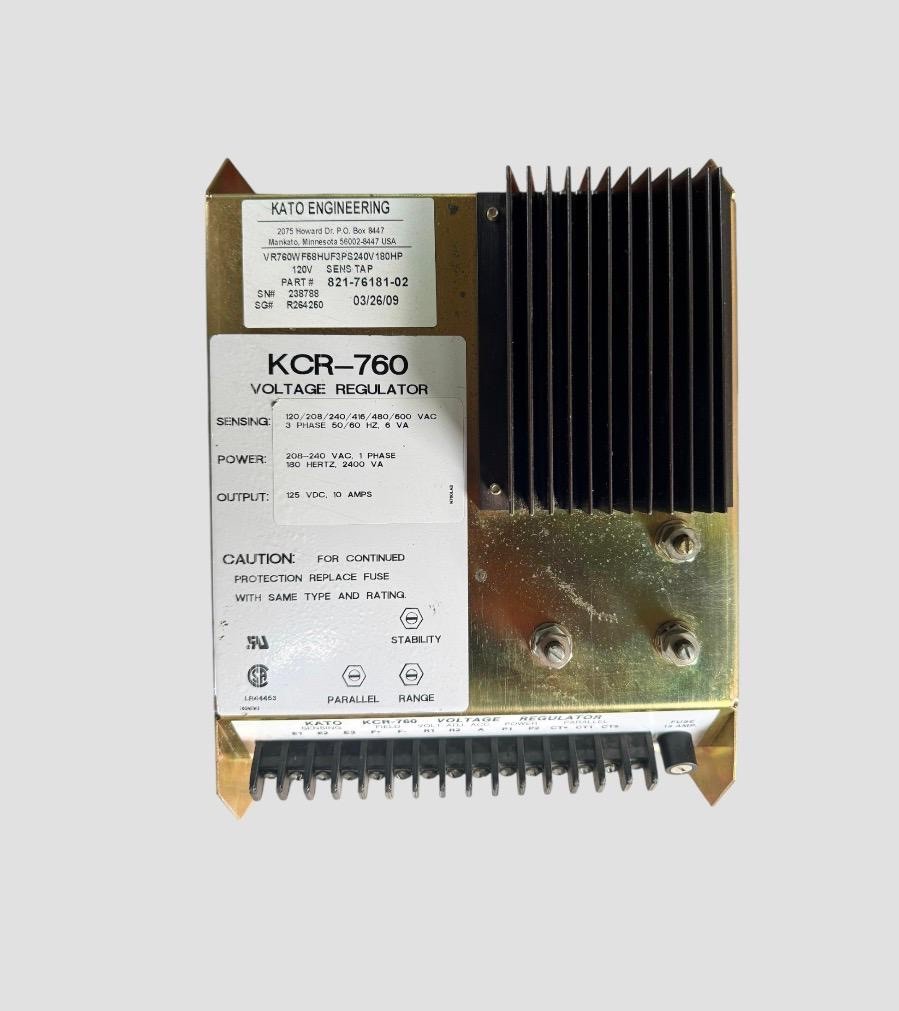 Kato Engineering KCR-760 AVR Voltage Regulator 125VDC Industrial Generator Contr