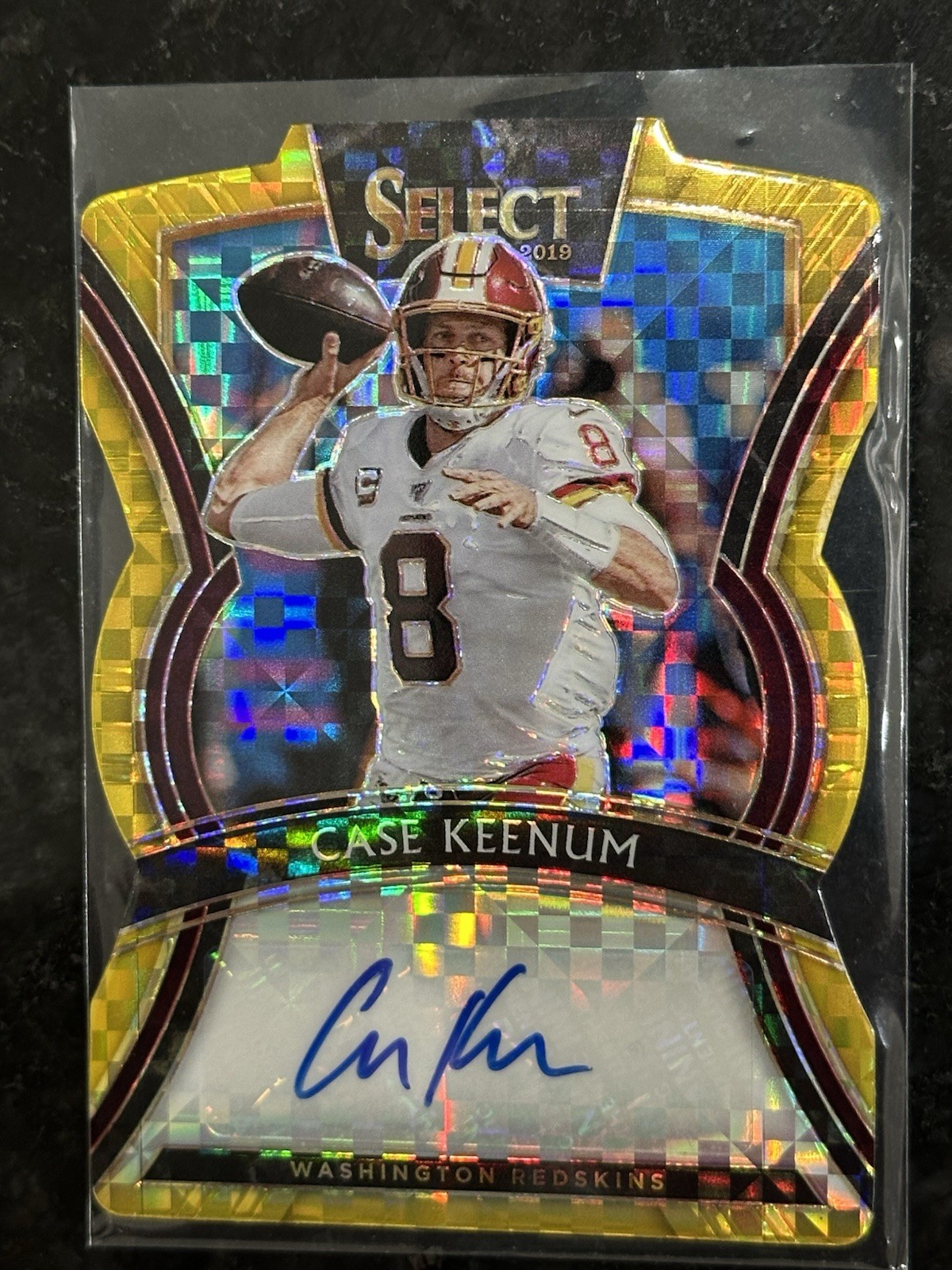 2019 Panini Select Case Keenum Gold Prizm X-Fractor #SP-CK Auto /2 SSP RARE READ 2019 Panini Select Case Keenum Gold Prizm X-Fractor #SP-CK Auto /2 SSP RARE READ
