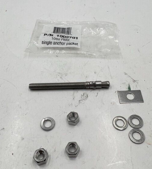 QTY 5 Bobrick 1080 Floor Single Anchor Packet 1002701 / 3/4'' Thick Mat