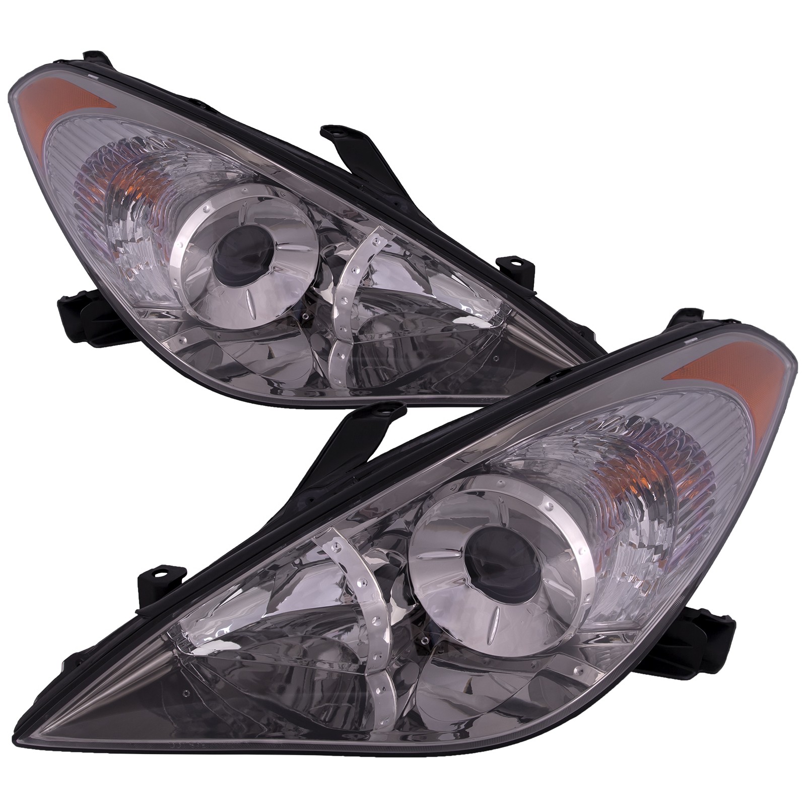Headlights Set Housing w/Performance Lens For 04-06 Toyota TO2503152 TO2502152