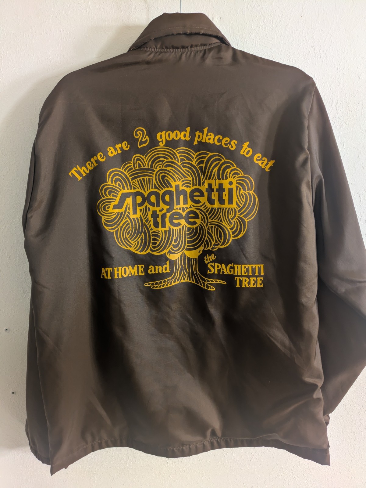 Vintage 1970s/1980s Holloway Brown Nylon Coaches Jacket – Size Medium