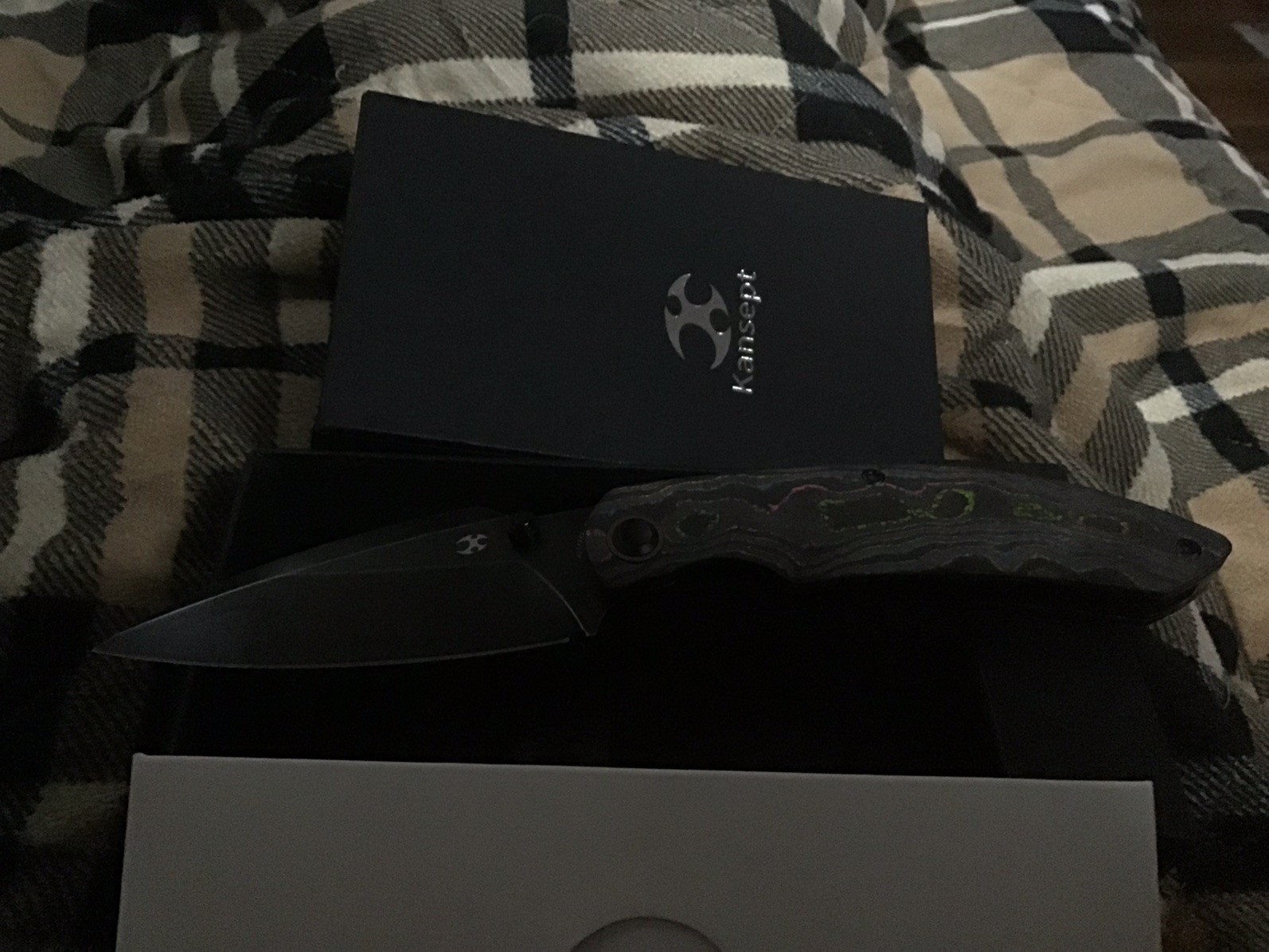 Kansept Knives Falk Linerlock 80s Carbon Fiber Folding Elmax Pocket Knife 1142A2 Kansept Knives Falk Linerlock 80s Carbon Fiber Folding Elmax Pocket Knife 1142A2