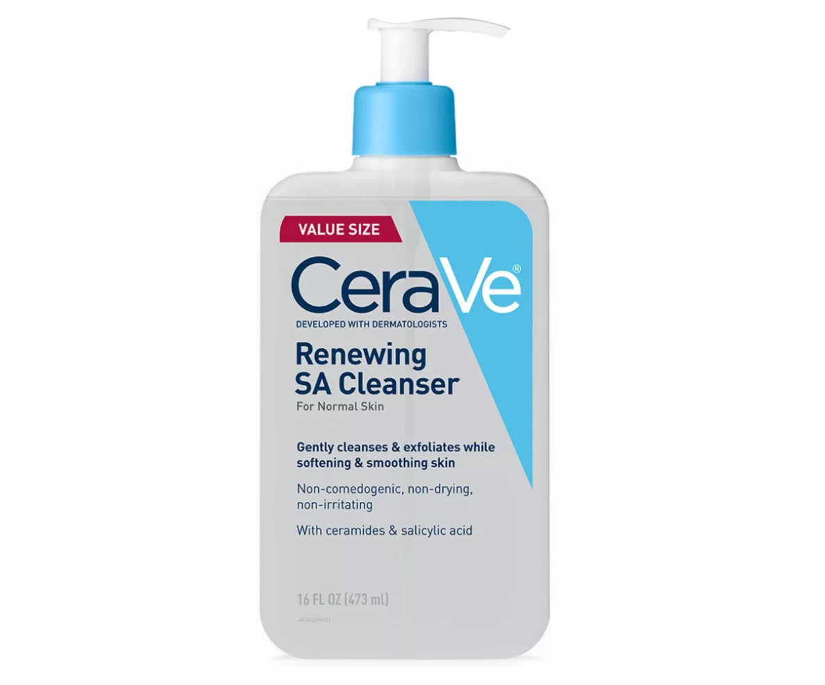 CeraVe Renewing SA Cleanser Value Size 16 oz For Normal Skin Exfoliating Gentle CeraVe Renewing SA Cleanser Value Size 16 oz For Normal Skin Exfoliating Gentle