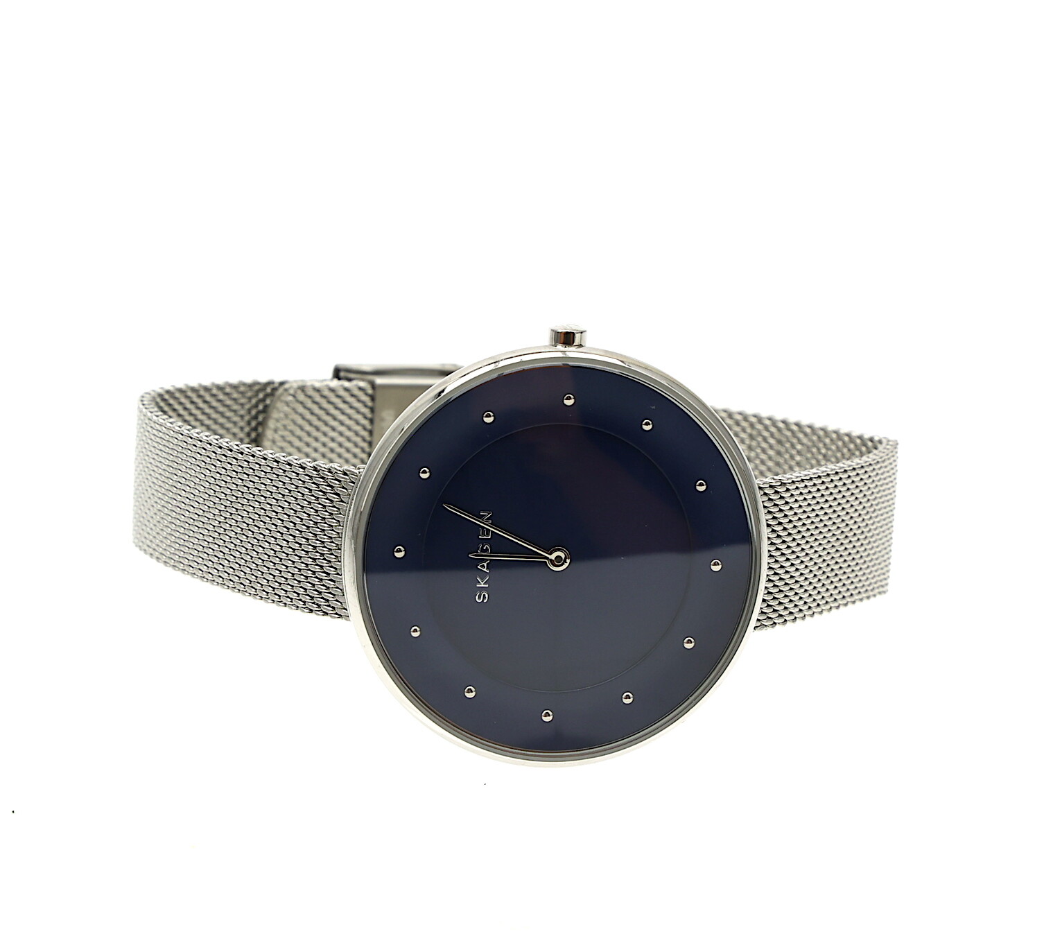 Skagen SKW2293 Gitte Blue Dial Stainless Steel Mesh Womens Watch F1203