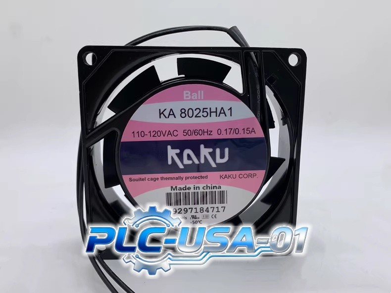1PCS New KAKU KA8025HA1BL AC110V 0.14A 8025 8CM Aluminum Frame Cooling Fan