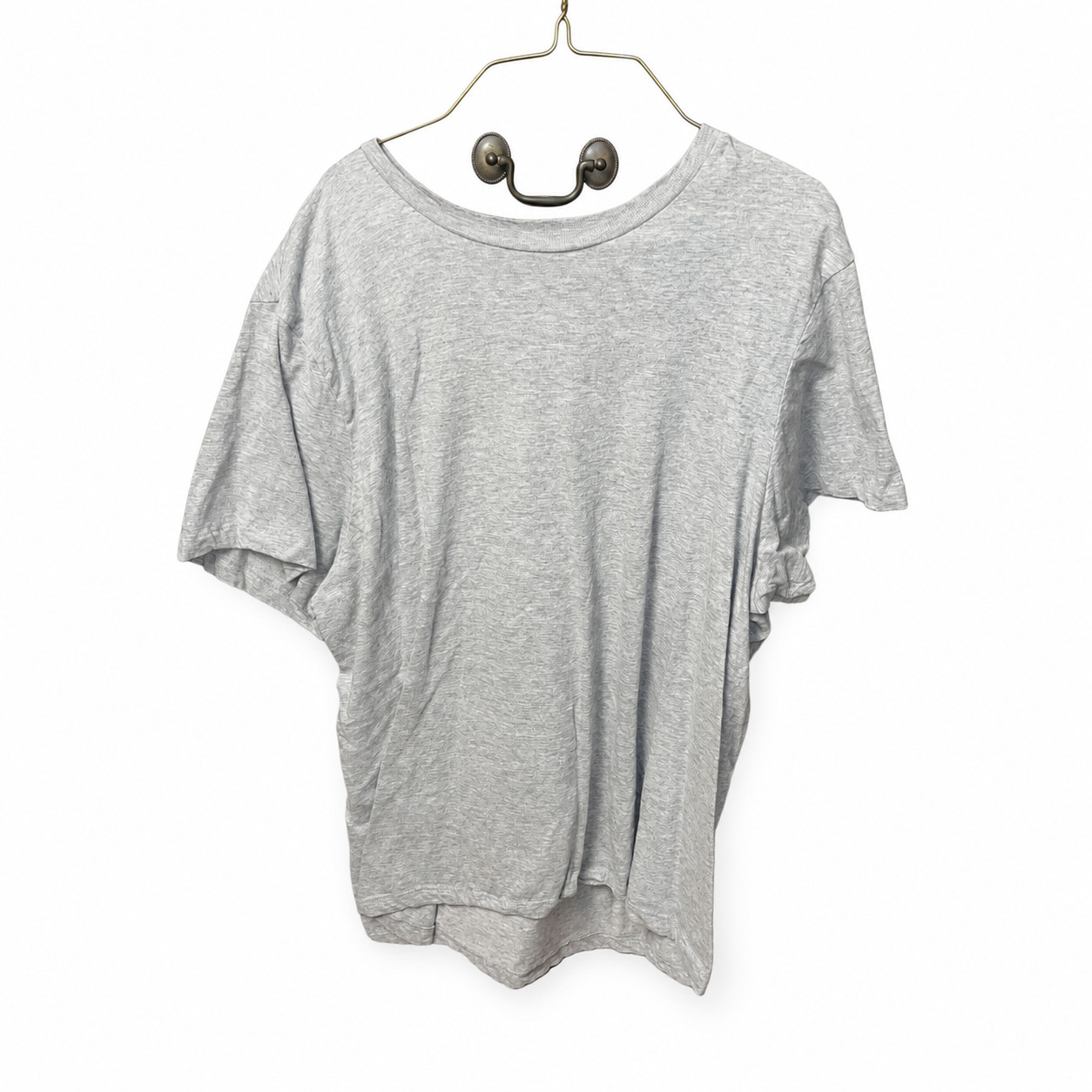 GAP Original XL Gray Short Sleeve Wide Neck T-Shirt GAP Original XL Gray Short Sleeve Wide Neck T-Shirt