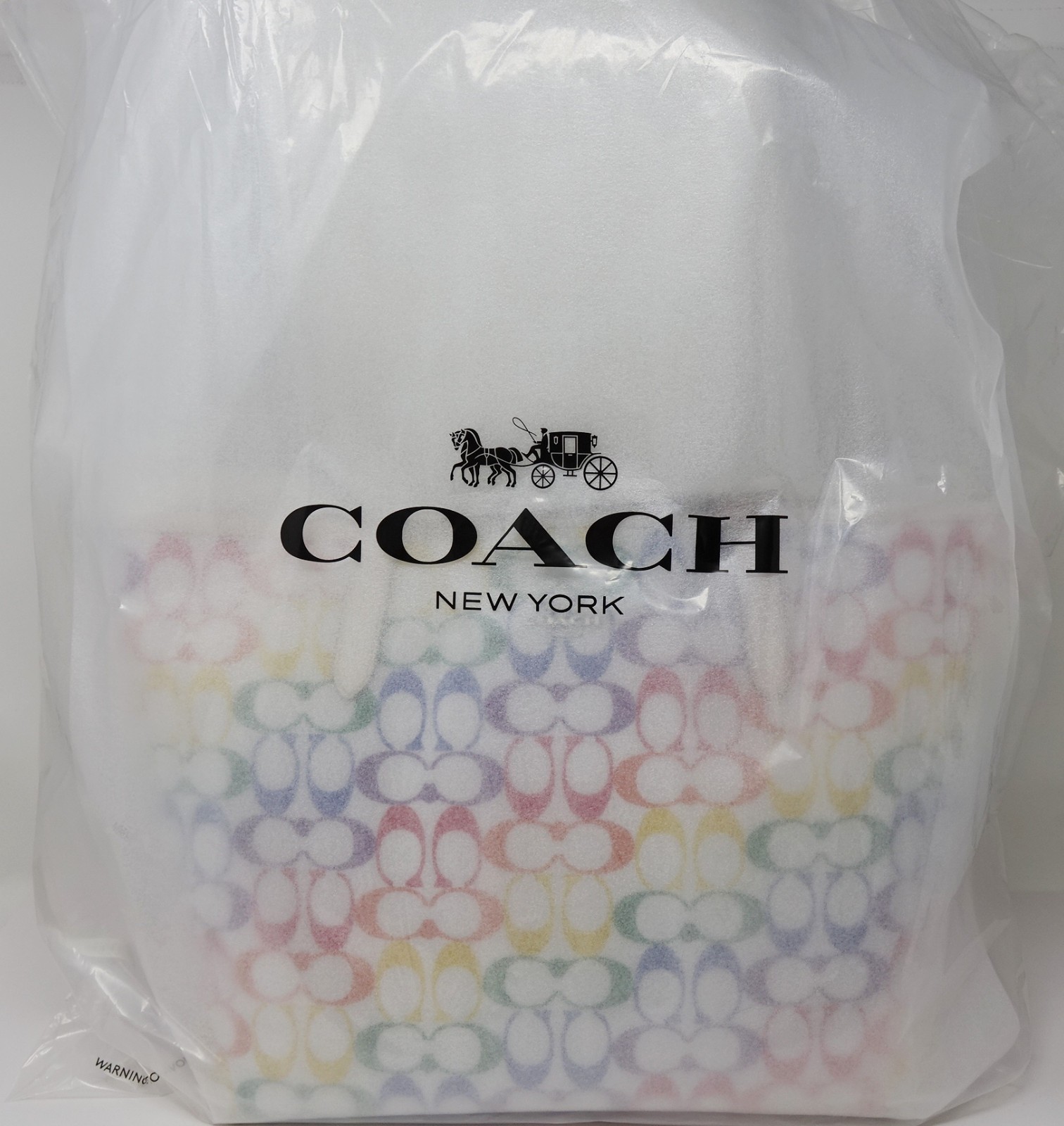 NEW COACH Rainbow Signature Large Tote Bag Handbag In Factory Packaging $428 NEW COACH Rainbow Signature Large Tote Bag Handbag In Factory Packaging $428