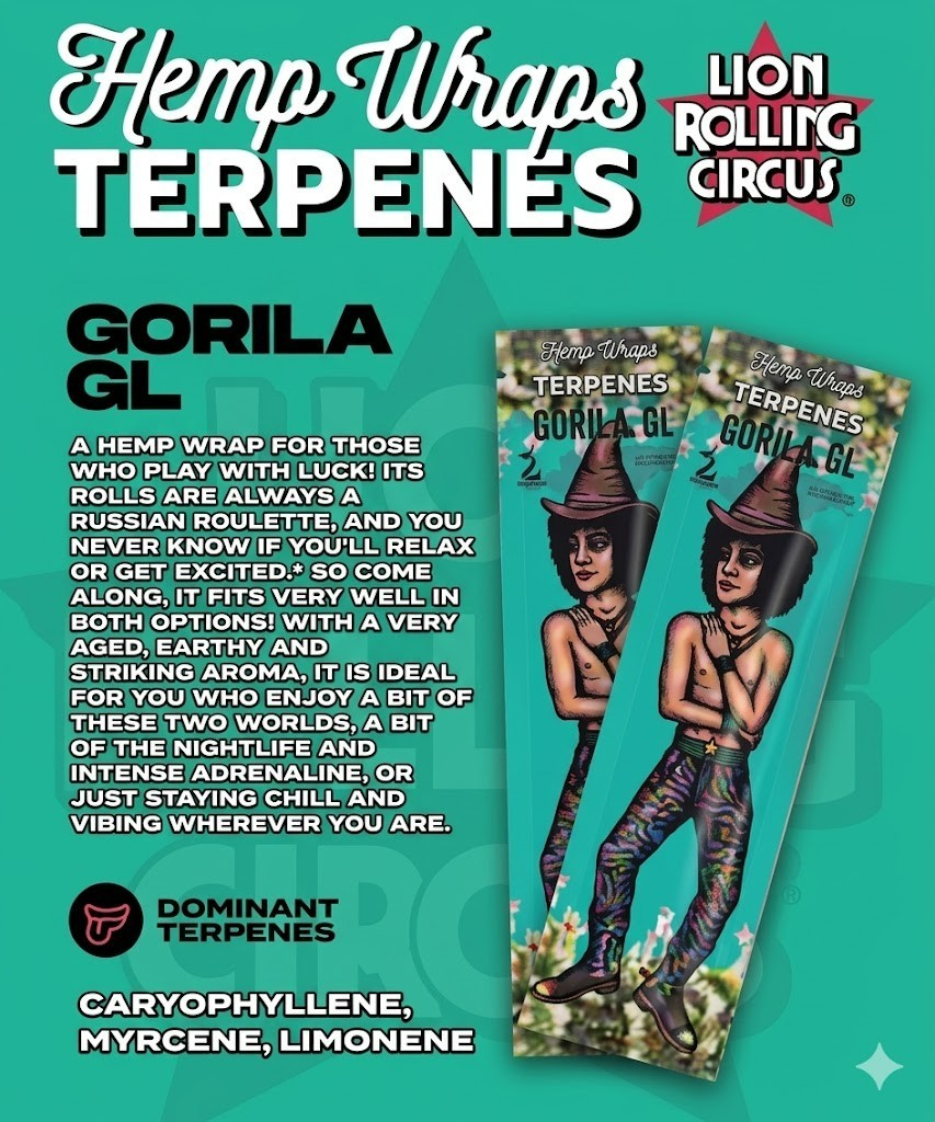 Lion Rolling Circus - PICK YOUR FLAVOR - Original & Terpenes Herbal Papers