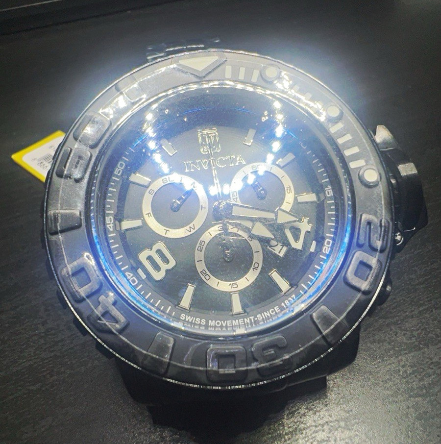 Invicta Men's Analog Quartz Watch Black Dial 58 MM On Sale Invicta Men's Analog Quartz Watch Black Dial 58 MM On Sale