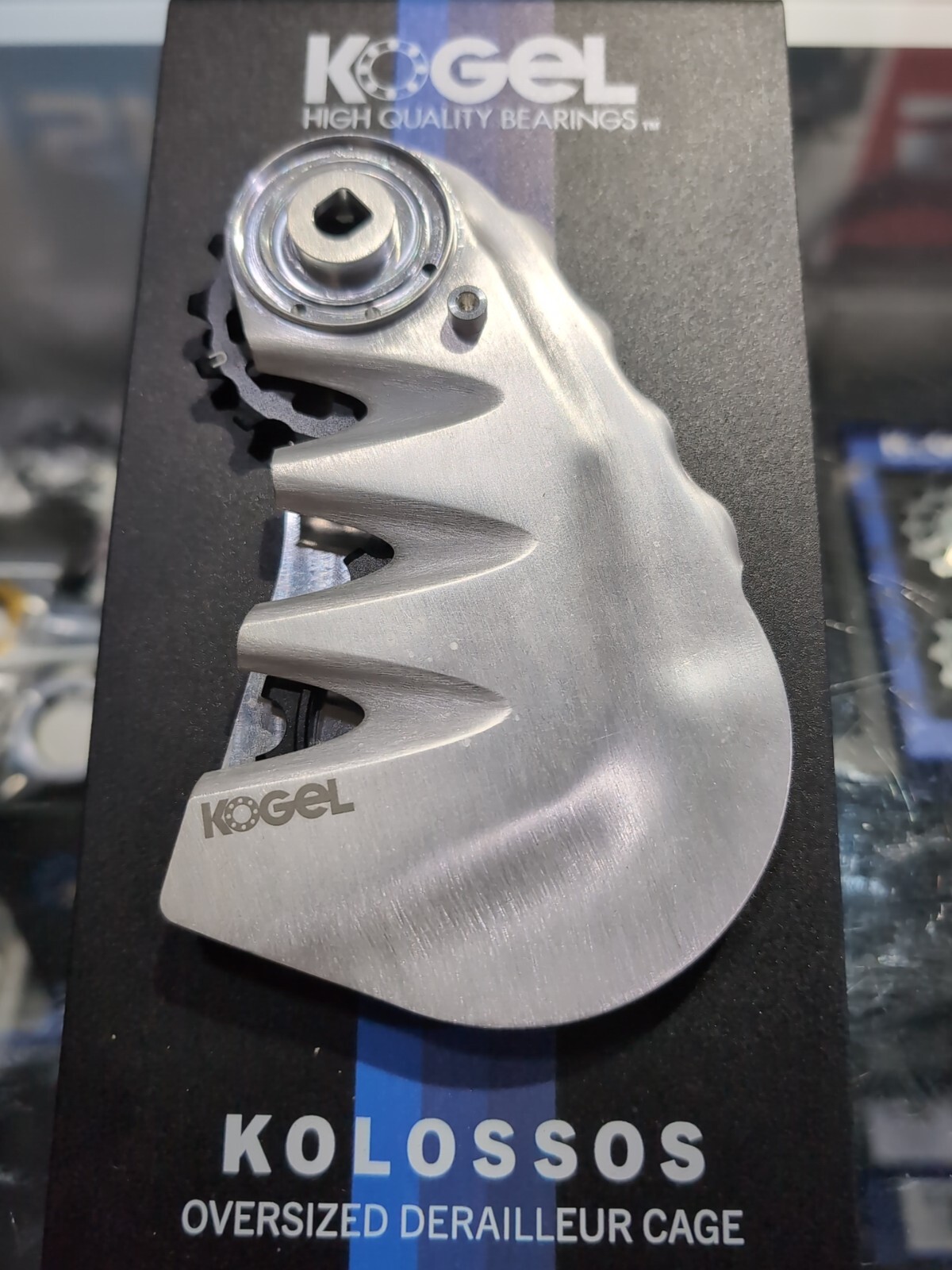 Kogel Kolossos Aero Oversized Derailleur Cage & Pulleys For Sram AXS - Silver