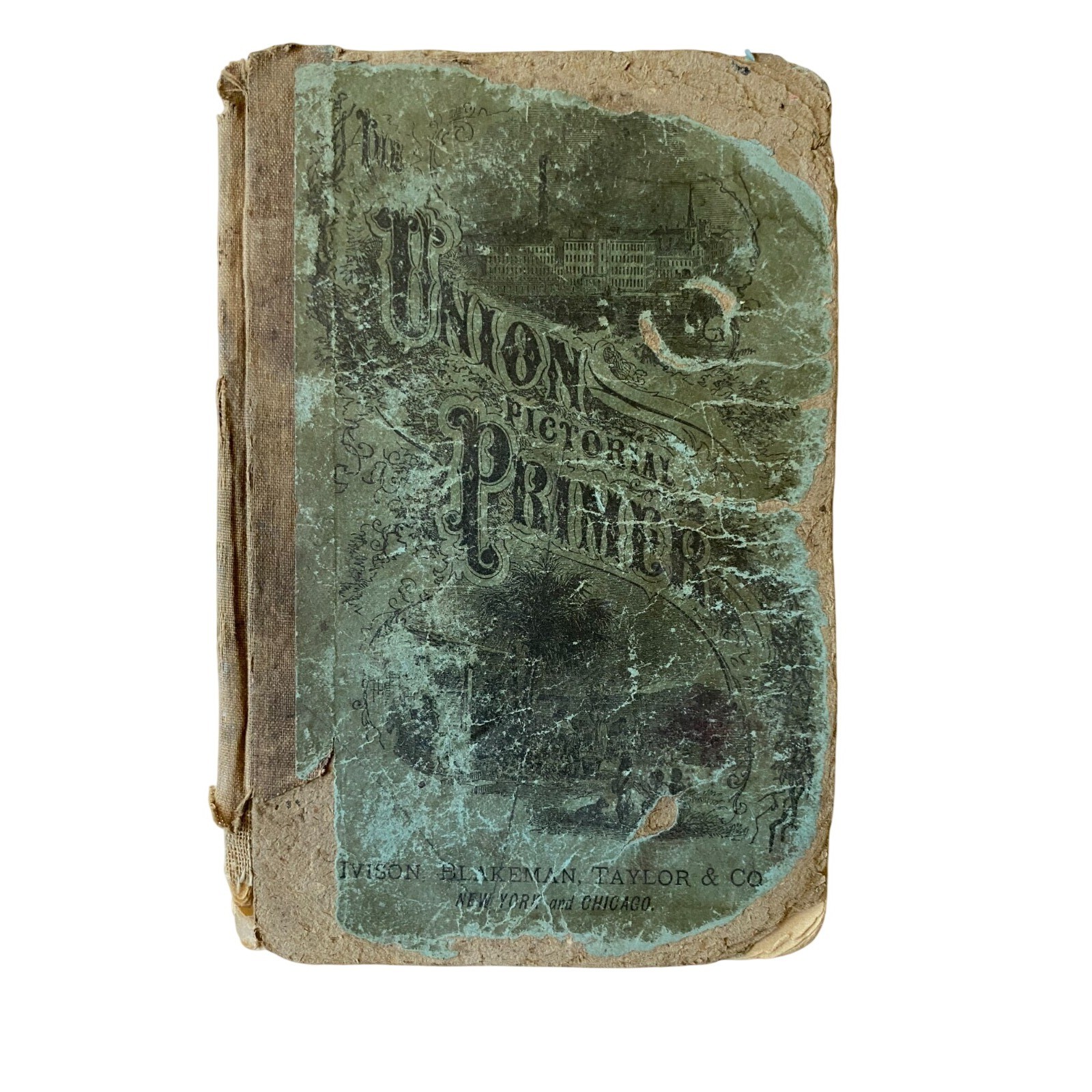 Antique Sanders' Union Pictorial Primer 1881 Ivison Blakeman Taylor and Company Antique Sanders' Union Pictorial Primer 1881 Ivison Blakeman Taylor and Company