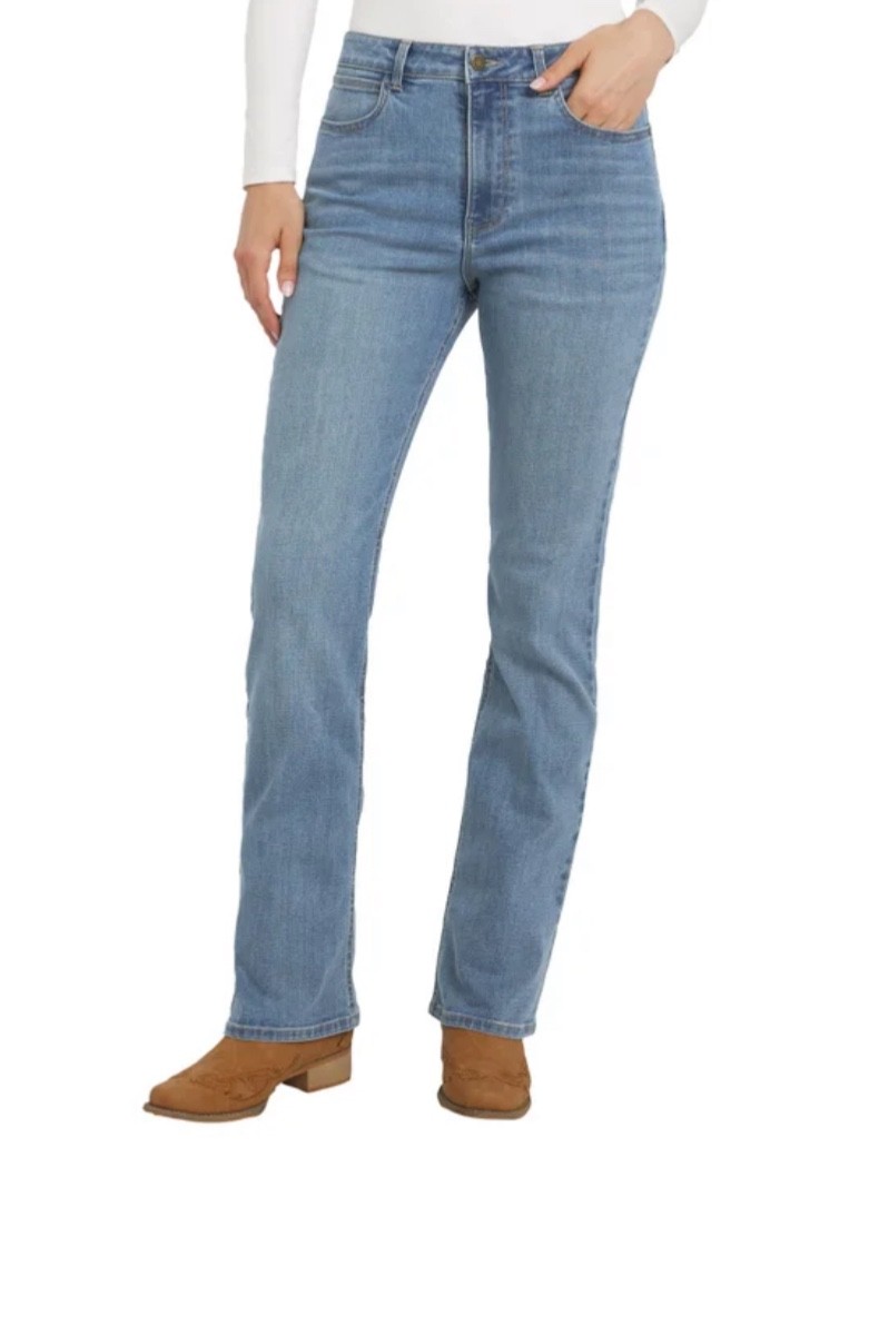 Wrangler Women\'s High-Rise Bootcut Jeans Wrangler Women\'s High-Rise Bootcut Jeans