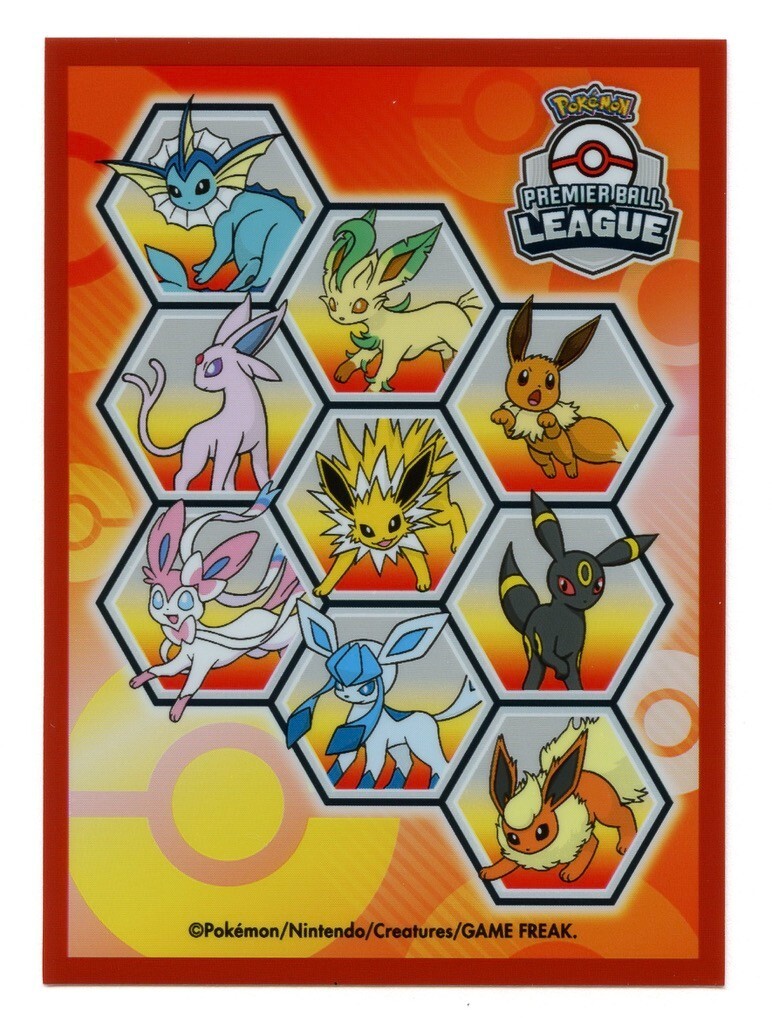 2024 Premier Ball League Eevee Evolution Individual Card Sleeve Pokemon Original