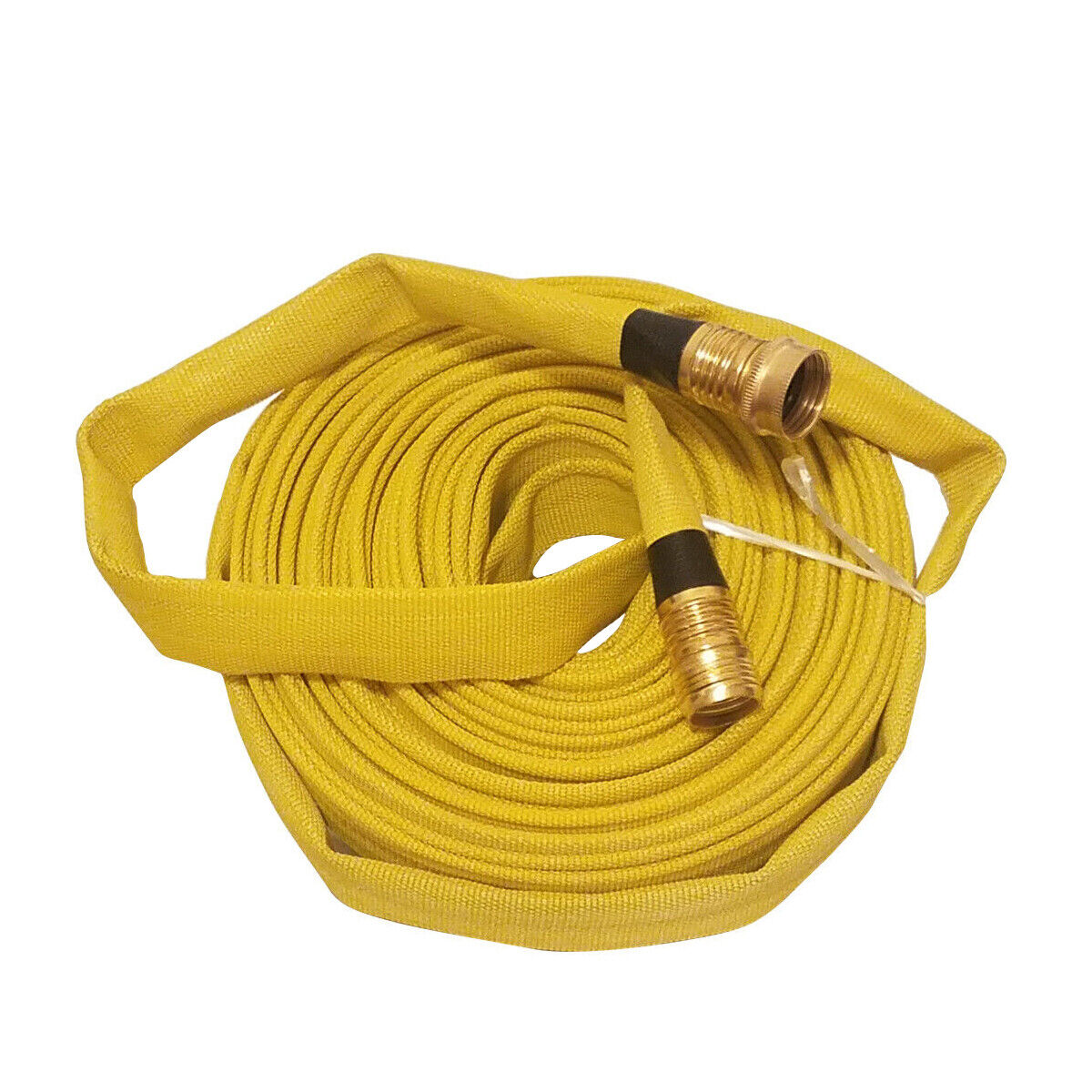 Forestry Grade Lay Flat Fire Hose with Garden Thread, YELLOW, WHITE 250 PSI