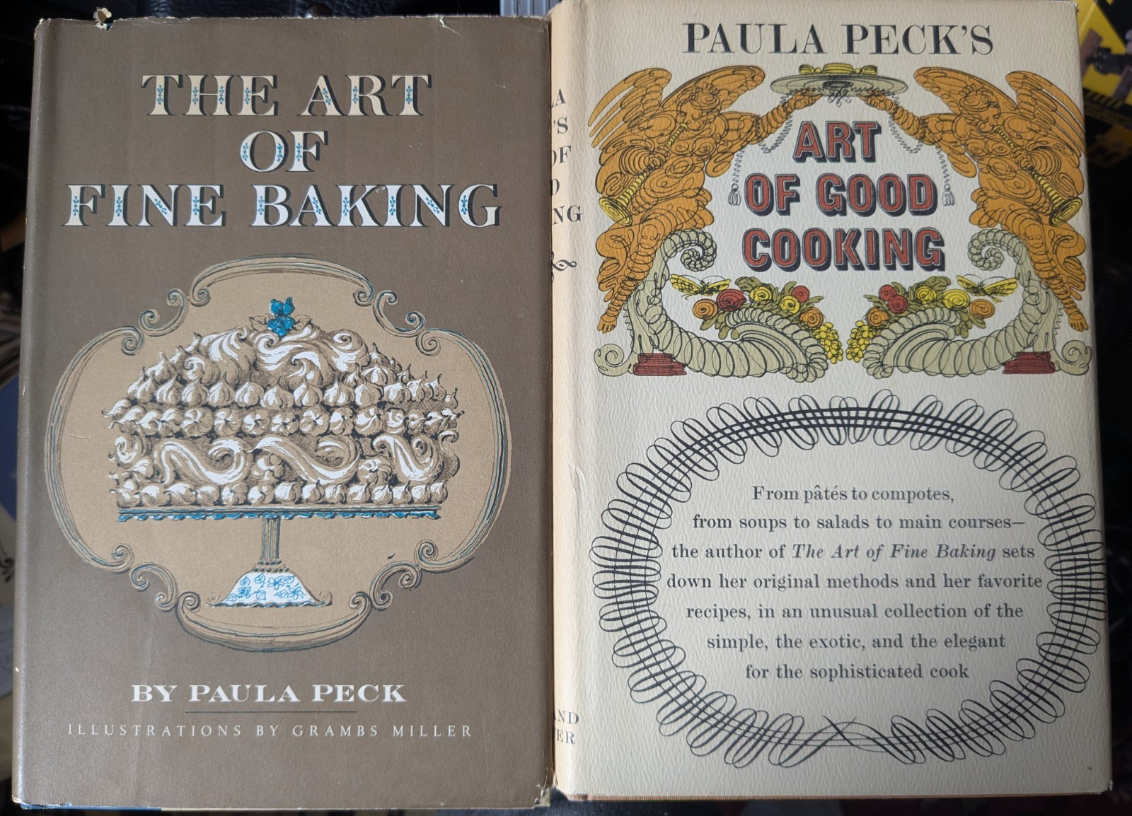 Paula Peck\'s The Art of Fine Baking1961 and The Art of Good Cooking 1966 lot EUC Paula Peck\'s The Art of Fine Baking1961 and The Art of Good Cooking 1966 lot EUC