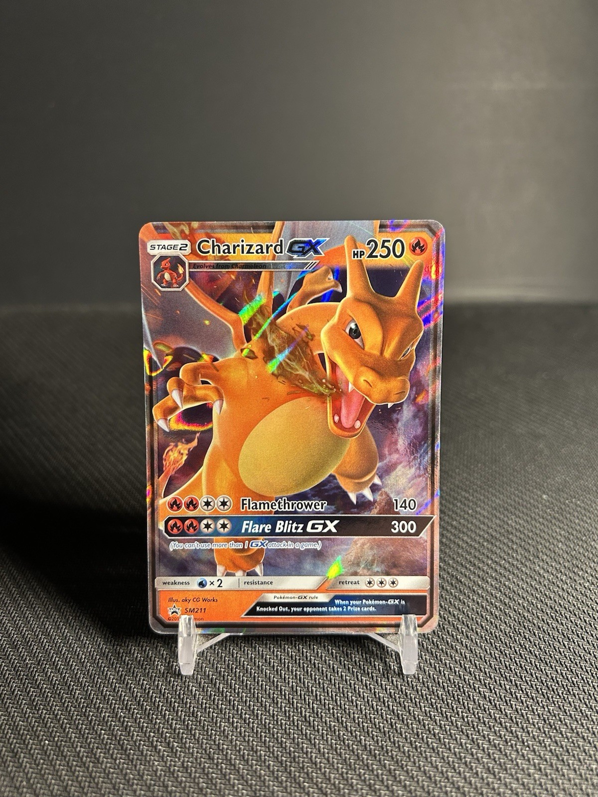 Pokémon TCG Charizard GX SM211 Sm Holo MP