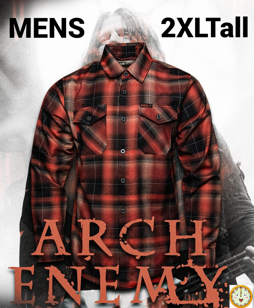 DIXXON x ARCH ENEMY-BLOOD DYNASTY Collab Limited Edition Flannel -Men\'s 2XL Tall