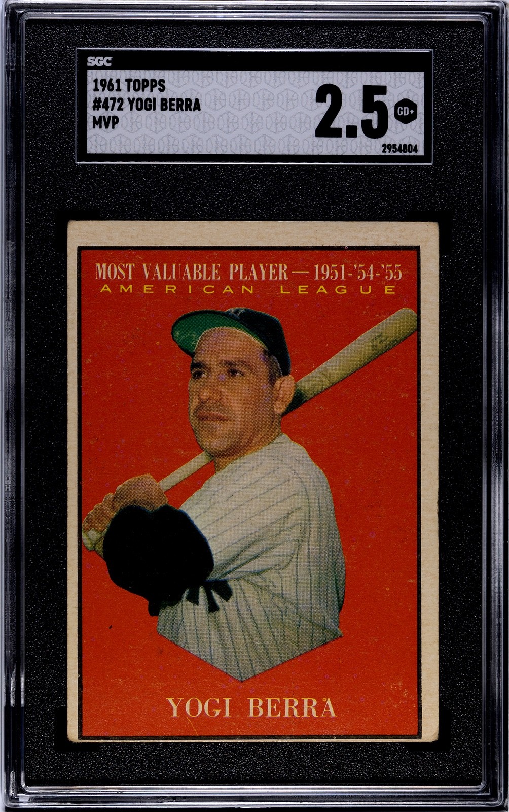 1961 Topps - Most Valuable Players Yogi Berra #472 1961 Topps - Most Valuable Players Yogi Berra #472
