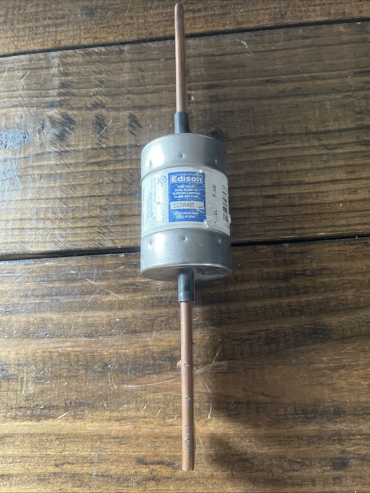 Edison ECSR400 400 Amp 600 Volt Class RK5 Current-Limiting Time Delay Fuse Edison ECSR400 400 Amp 600 Volt Class RK5 Current-Limiting Time Delay Fuse