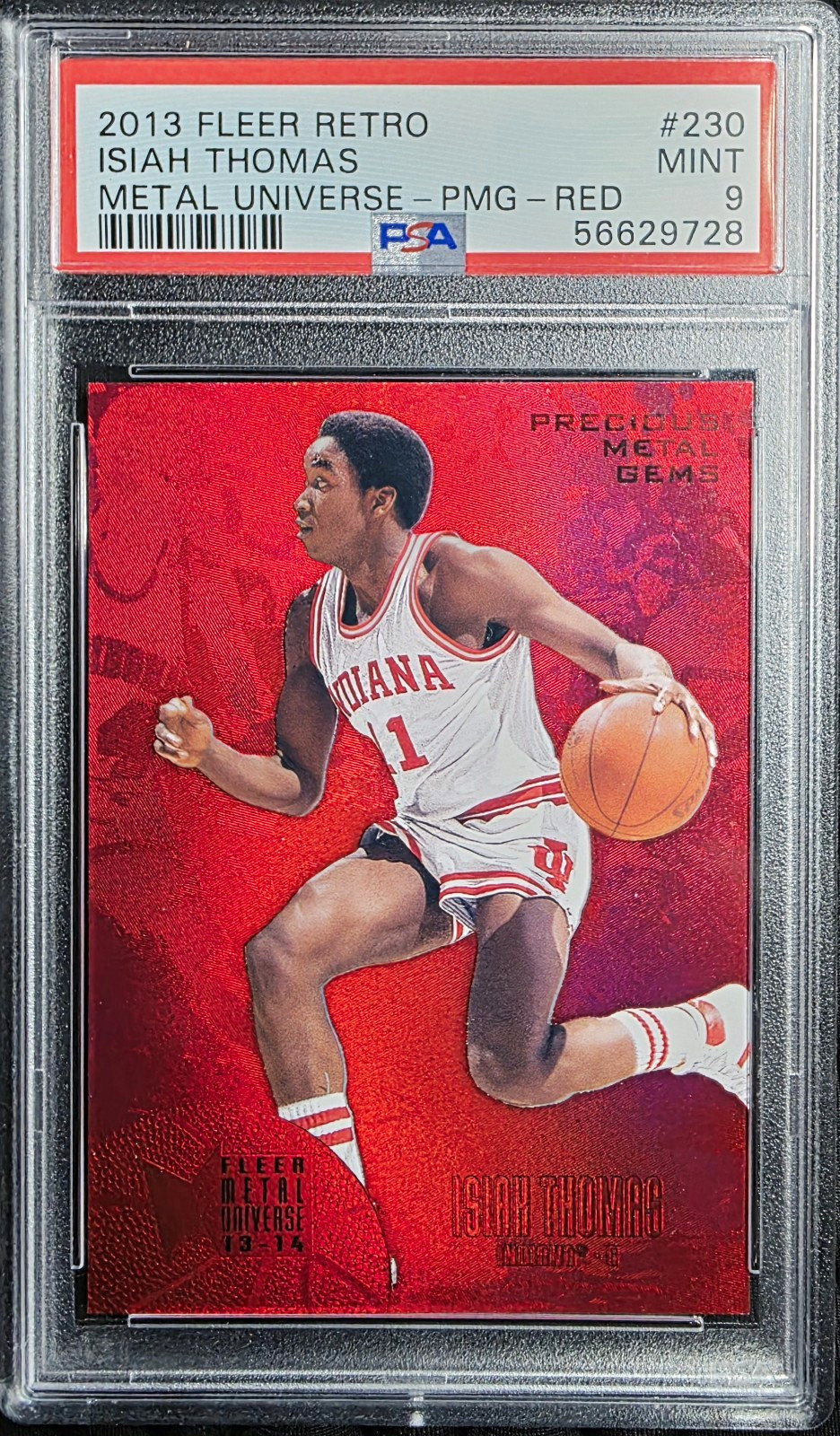 Upper Deck 2013-14 Fleer Retro Isiah Thomas #230 PMG Red /150 PSA 9 Upper Deck 2013-14 Fleer Retro Isiah Thomas #230 PMG Red /150 PSA 9