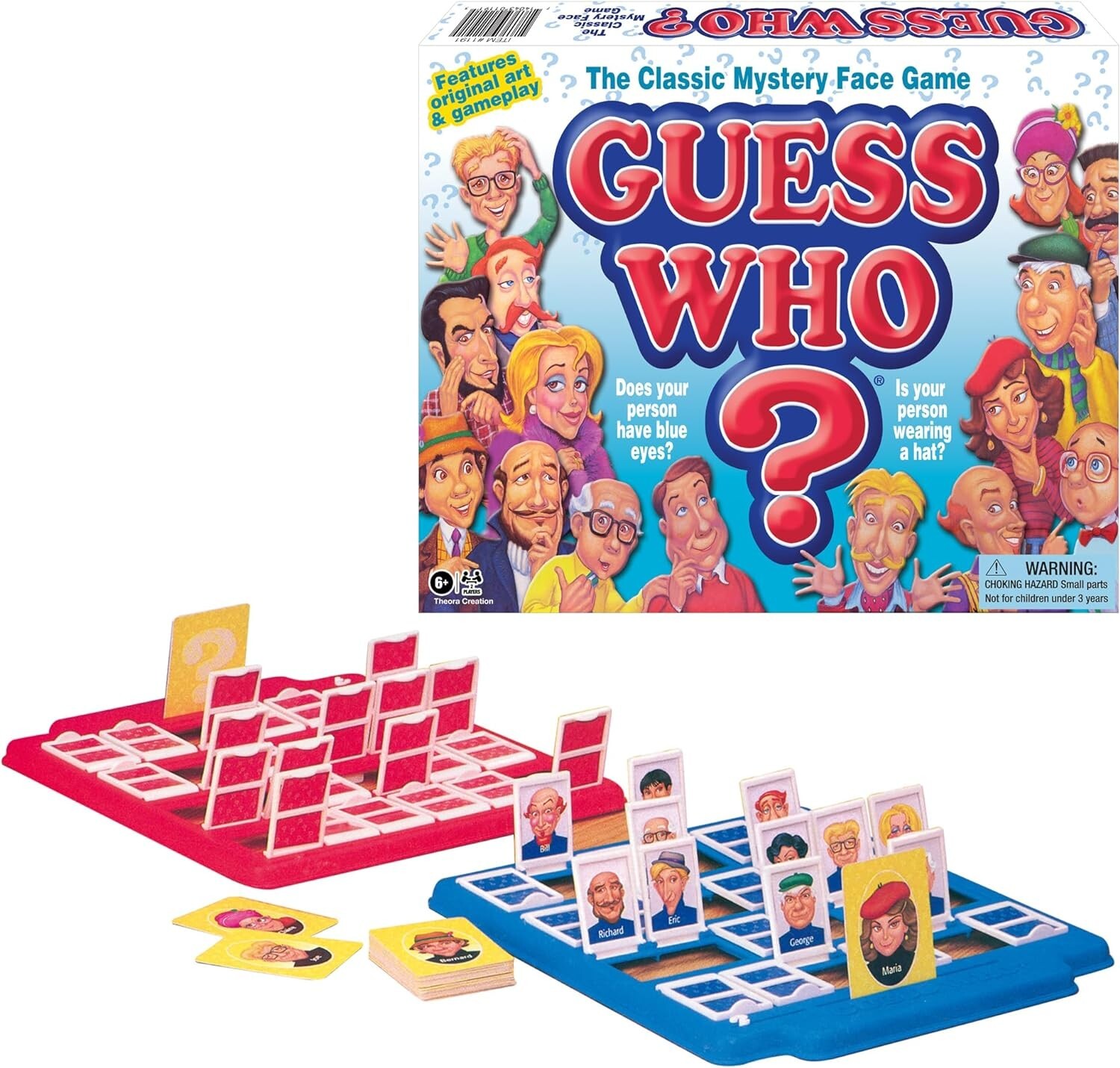 Guess Who Board Game - Family Game Night Kids 6+ & Adults Original Retro Classic Guess Who Board Game - Family Game Night Kids 6+ & Adults Original Retro Classic