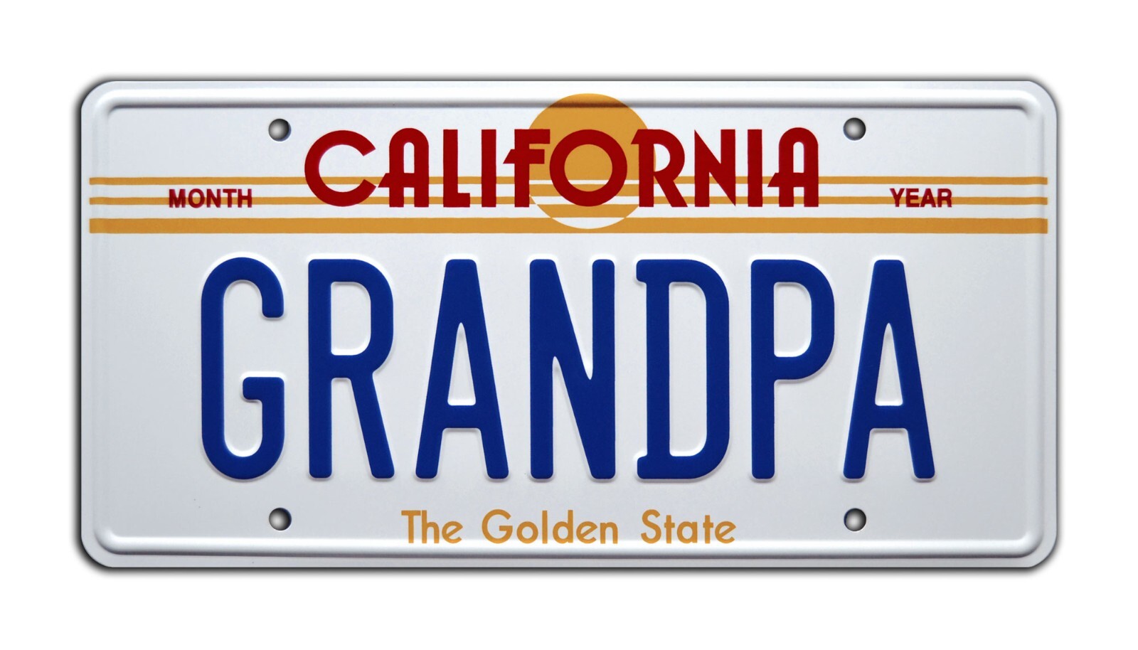 License to Drive | GRANDPA | Metal Stamped Replica Prop License Plate License to Drive | GRANDPA | Metal Stamped Replica Prop License Plate