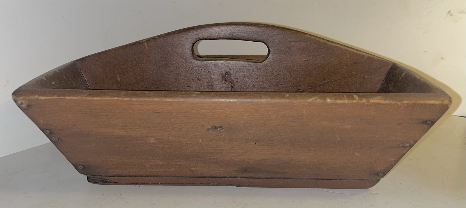 Wonderful Antique Cutlery Tray Old Paint Divided Box Old Hand Cut Nails -