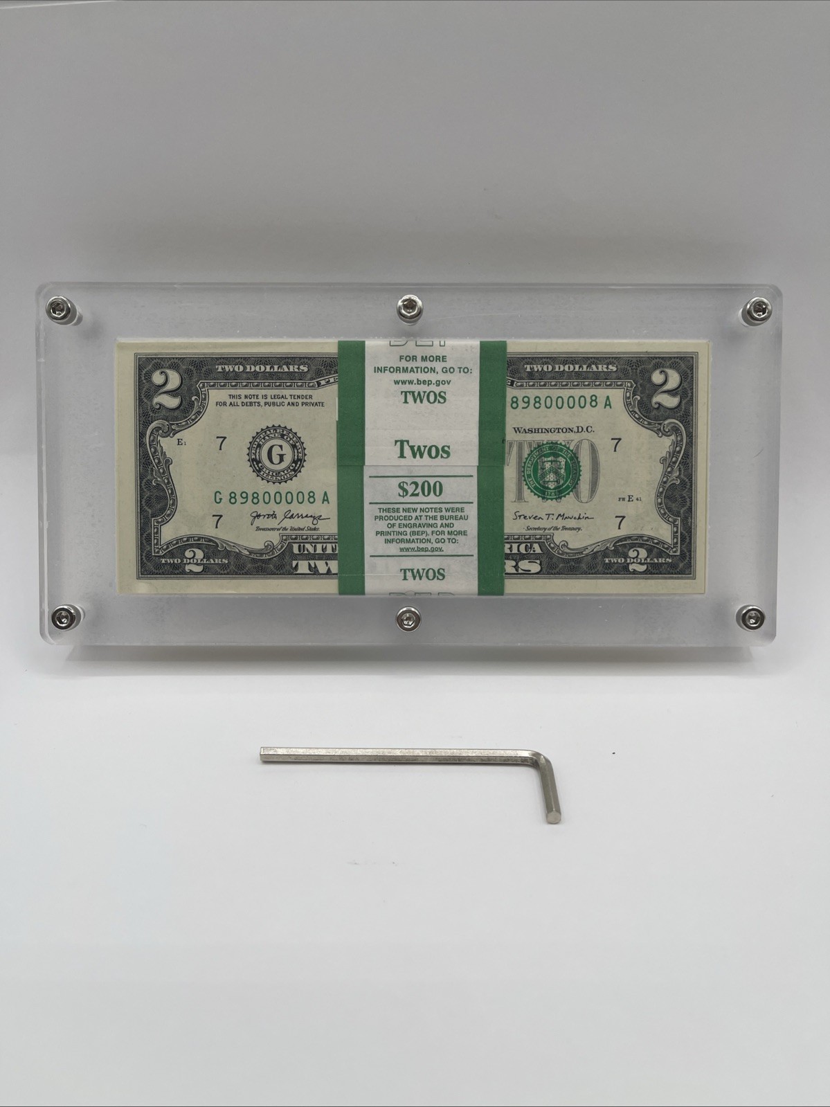 Acrylic 100 pack Bank Note BEP Currency Display Dollar Case ***Only 1 Case*** Acrylic 100 pack Bank Note BEP Currency Display Dollar Case ***Only 1 Case***