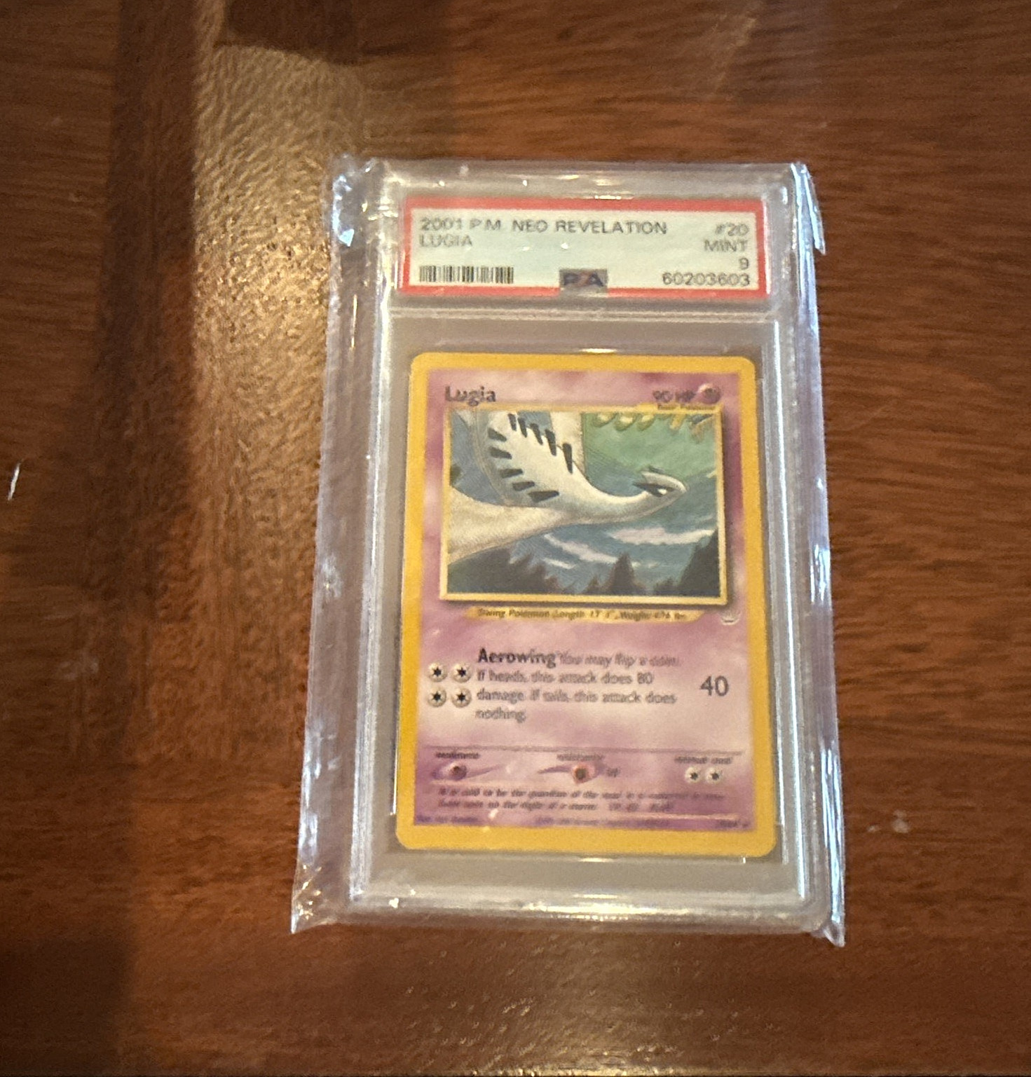 2001 Pokemon Neo Revelation #20 Lugia PSA 9- MINT RARE 2001 Pokemon Neo Revelation #20 Lugia PSA 9- MINT RARE