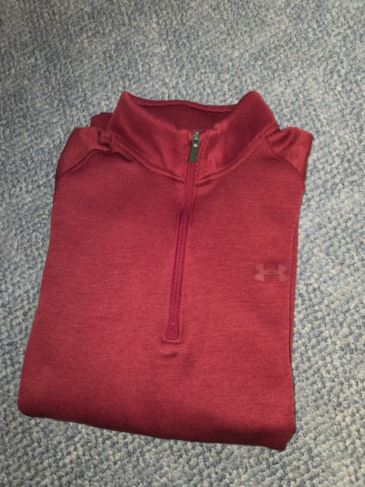 Under Armour ColdGear Men\'s XL Loose Fit Red Long Sleeve Athletic Shi Under Armour ColdGear Men\'s XL Loose Fit Red Long Sleeve Athletic Shi
