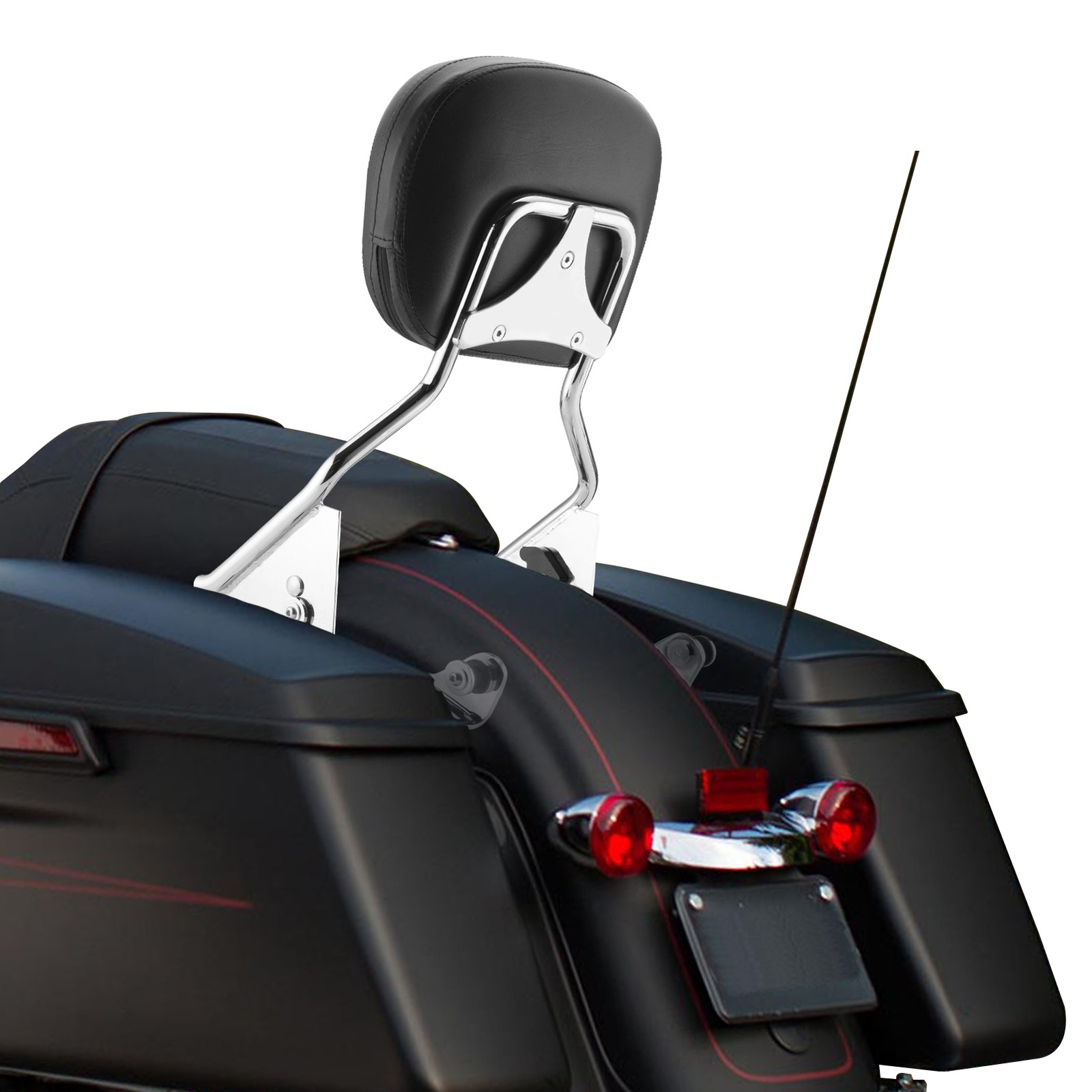 Detachable Passenger Sissy Bar Backrest For Harley Touring Road Glide King 2009+