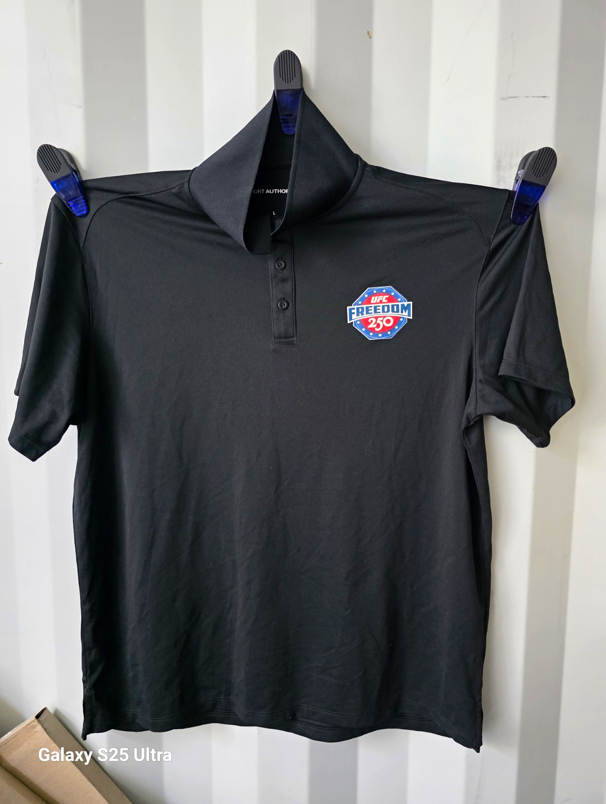 RARE UFC Freedom 250 Security Staff Polo Shirt L Unworn NOT FOR PUBLIC RETAIL