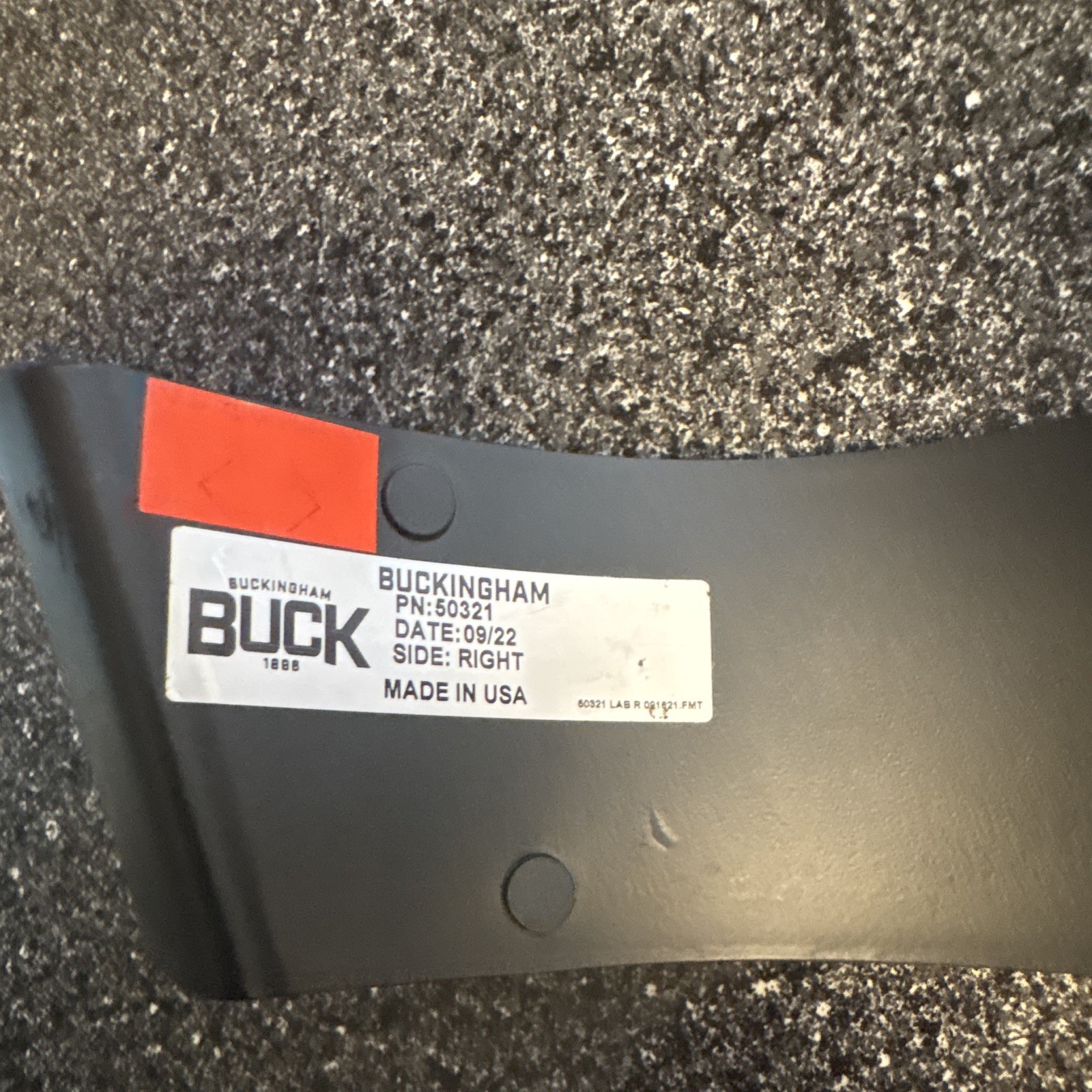 Buckingham Climbing Spike/Gaff Pad Side Replacement Part Right PN 50321
