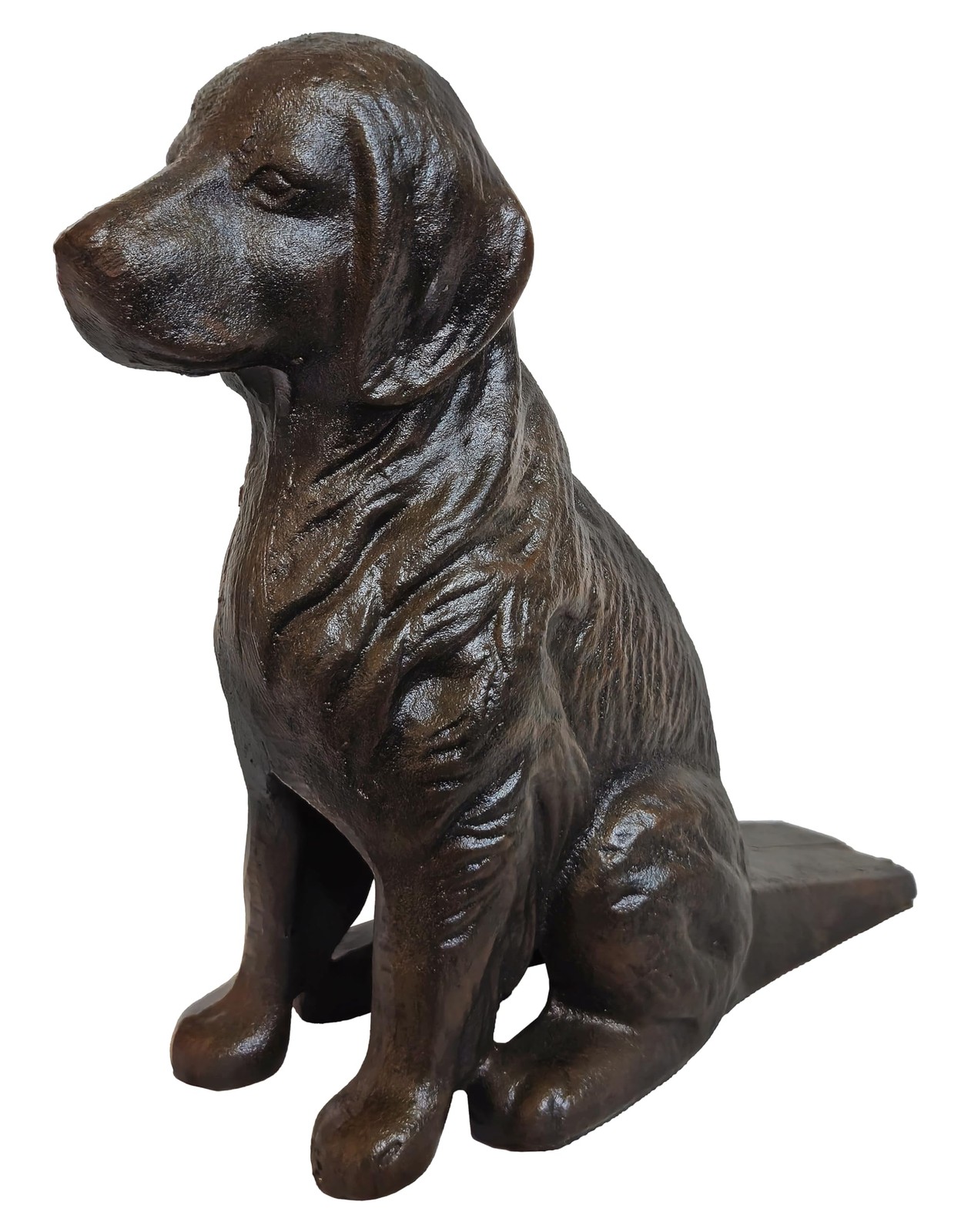 Lulu Decor, Cast Iron Dog with Tail Doorstop, Door Stopper, Antique Black Lulu Decor, Cast Iron Dog with Tail Doorstop, Door Stopper, Antique Black