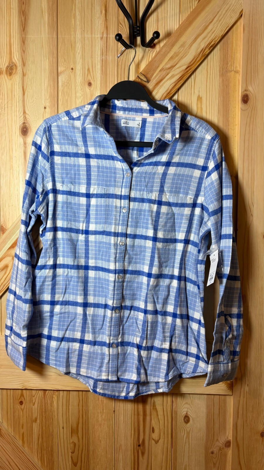 Croft & Barrow Extra Soft Flannel Shirt - Small, Blue Plaid NWT Croft & Barrow Extra Soft Flannel Shirt - Small, Blue Plaid NWT