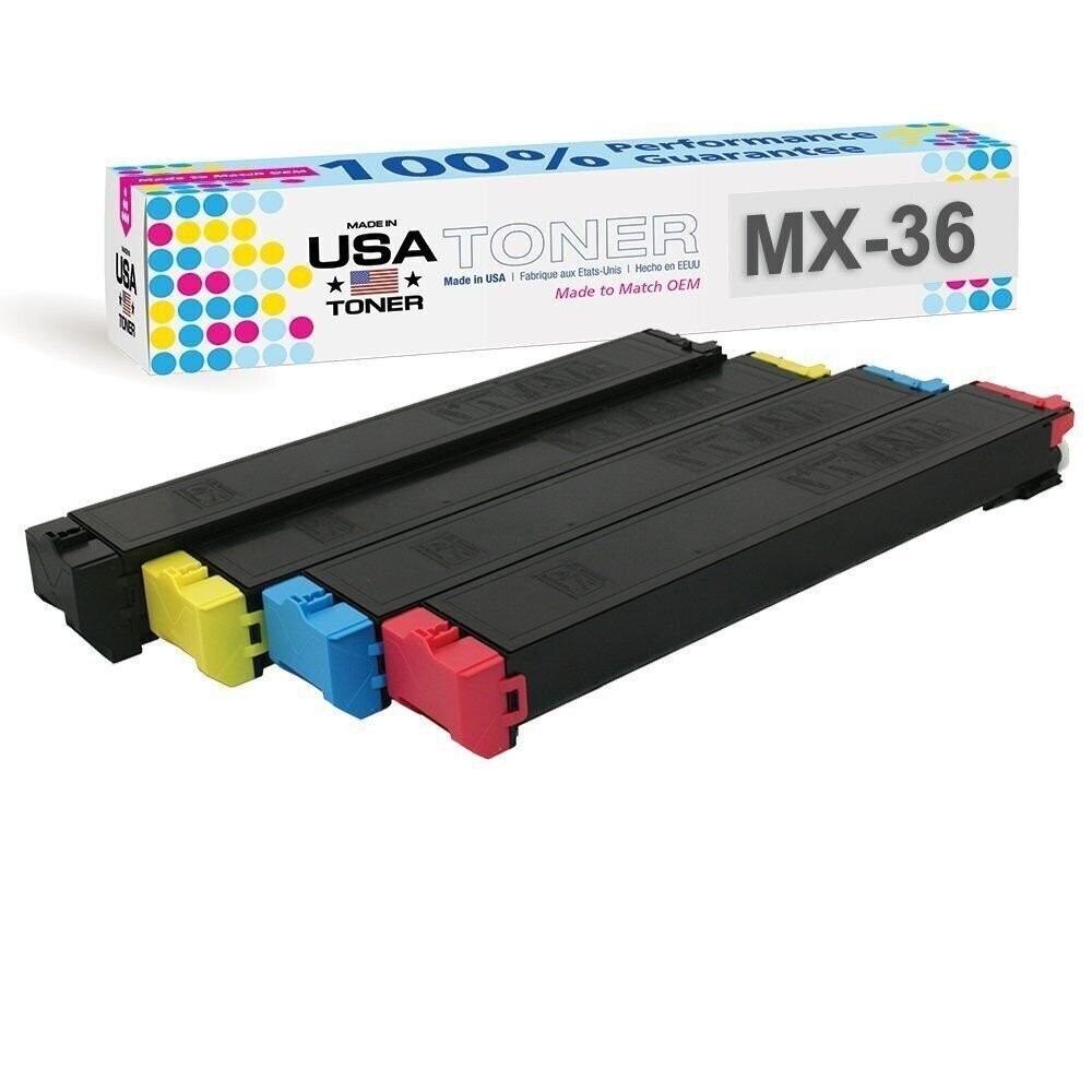Compatible Toner for Sharp MX36NT,MX-3110N MX-3115N MX-3610N CMYK (4pk)