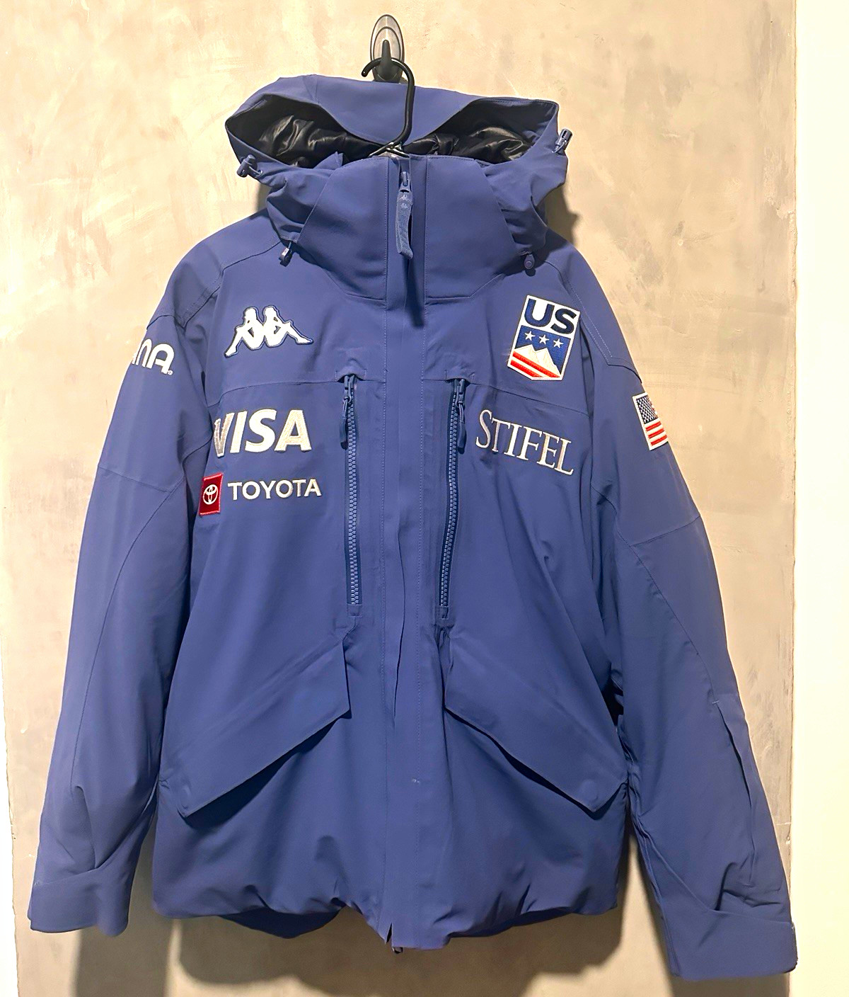 Kappa US X- GAMES Hooded Insulated Waterproof Ski Jacket Blue L Regular USA