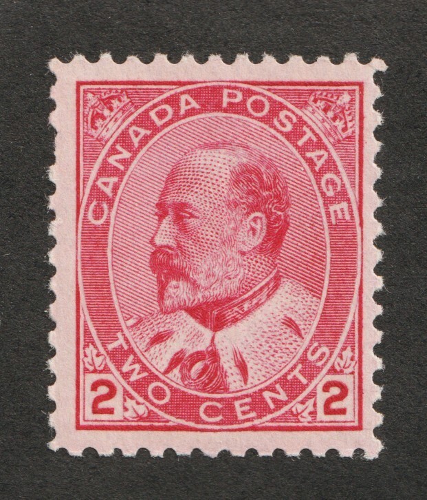 1903 Canada Sc# 90 - 2¢ KEVII - MH Cv$60 USD